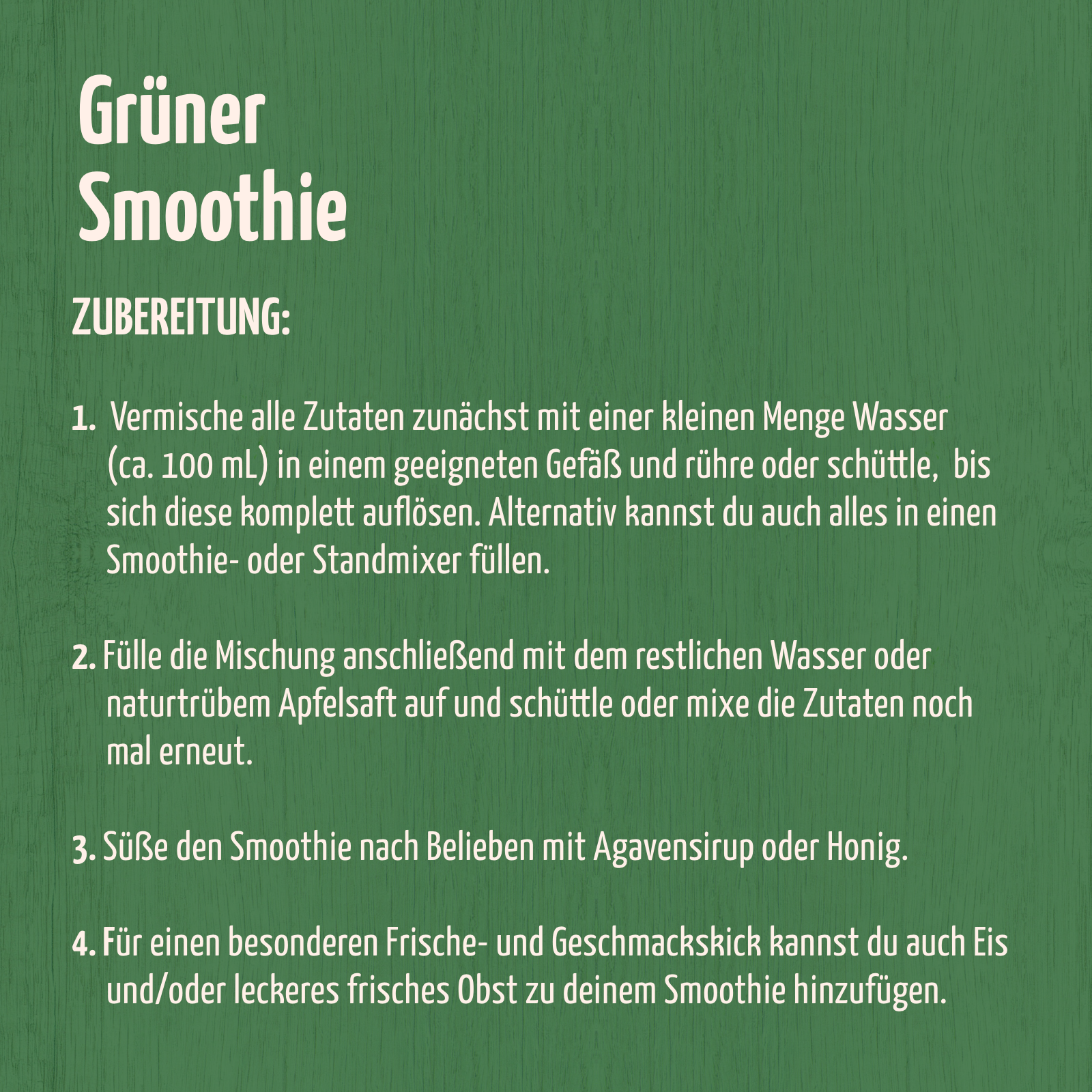 Grüner Smoothie Bio Set