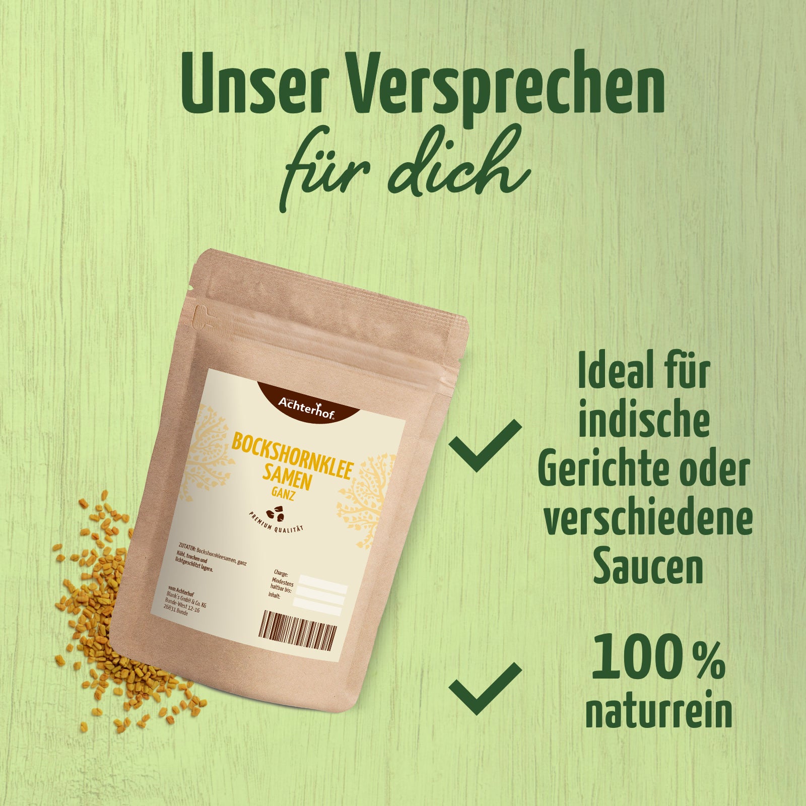 Bockshornkleesamen ganz (500g)