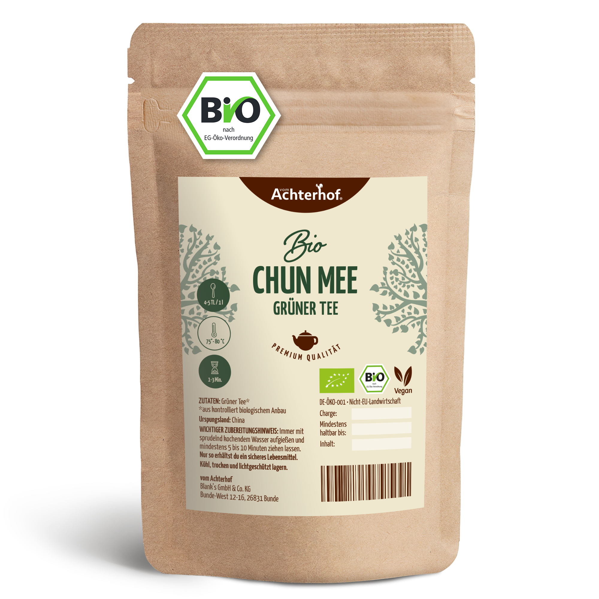 Grüner Tee Chun Mee Bio (100g)