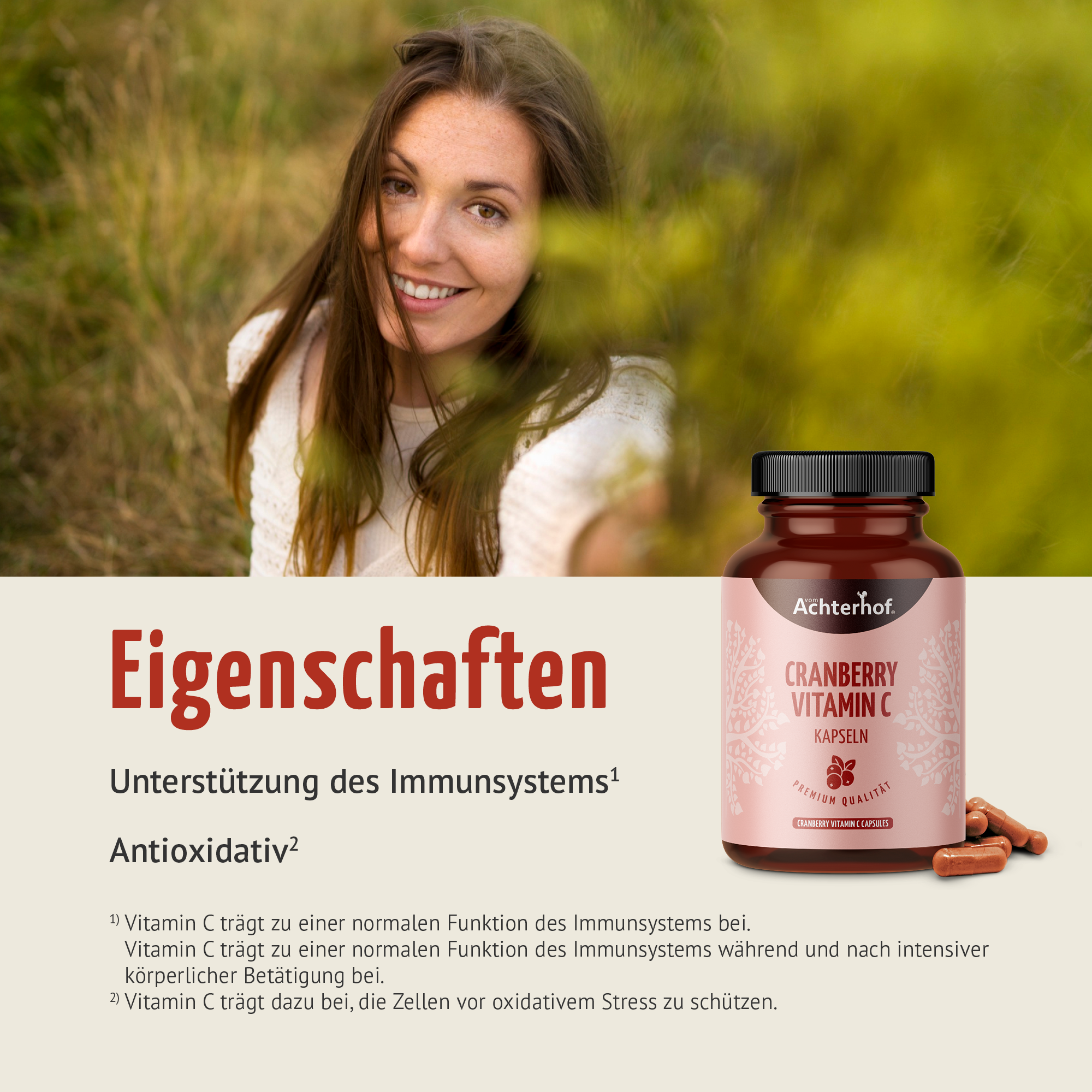 Cranberry Vitamin C Kapseln (180 Kapseln)