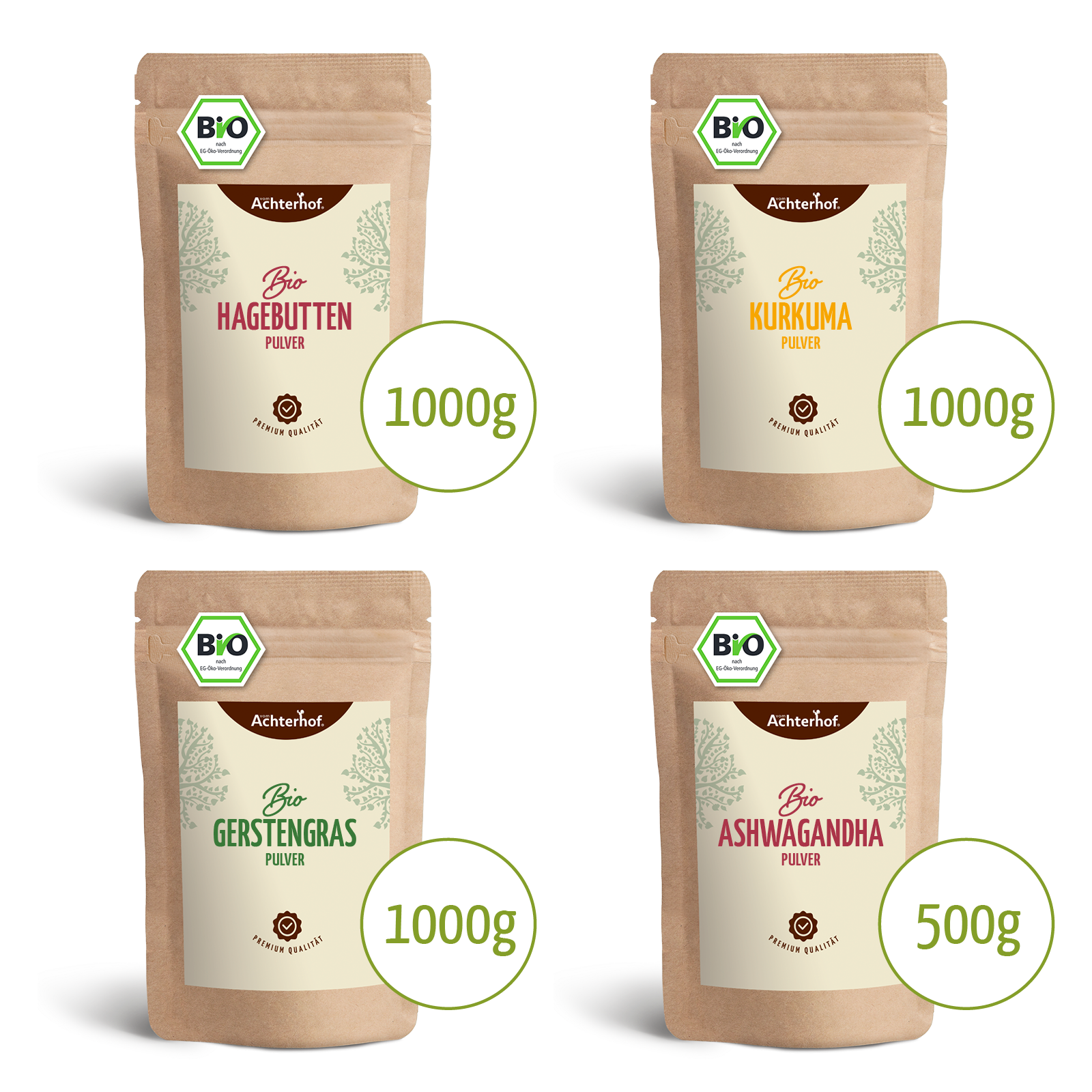 Goldene Milch Mischung 4er Bio Set – Maxi