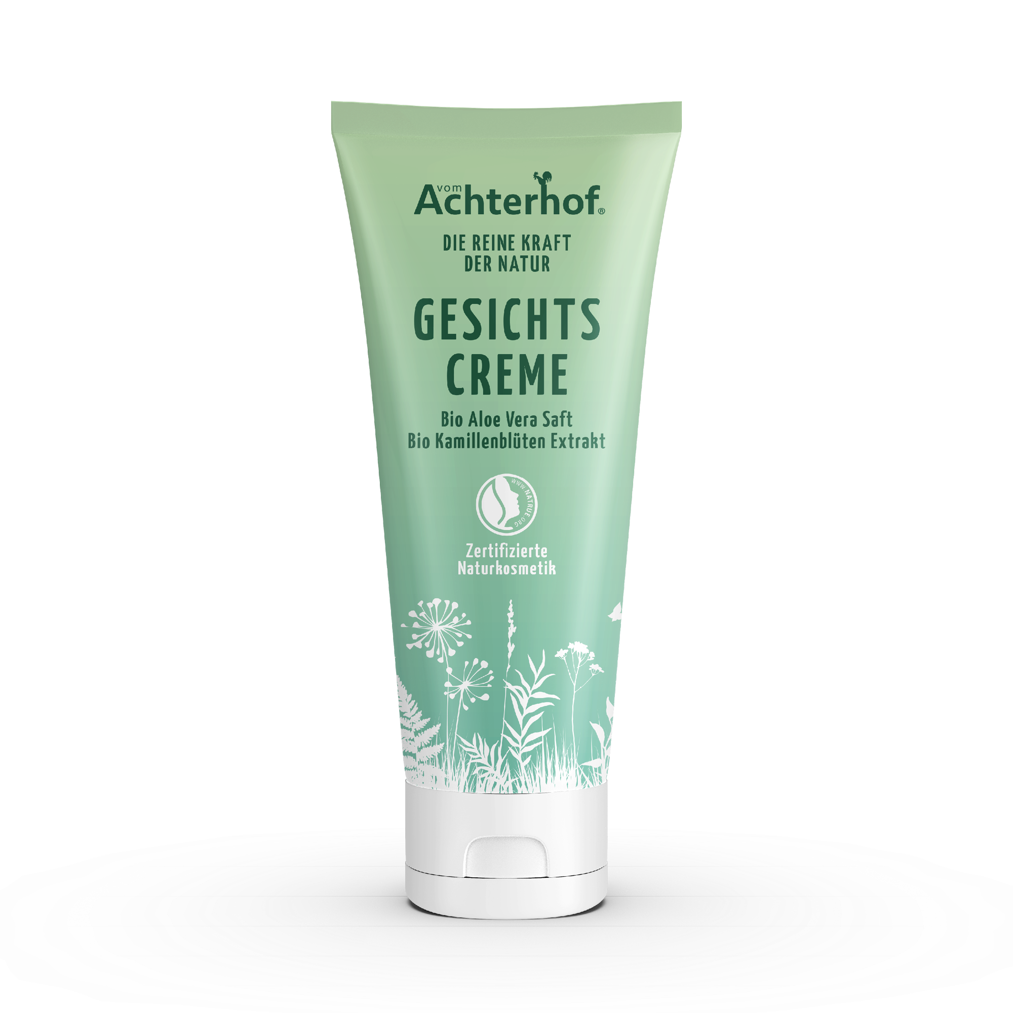 Gesichtscreme mit Bio Aloe Vera Saft und Bio Kamillenblütenextrakt (50ml)