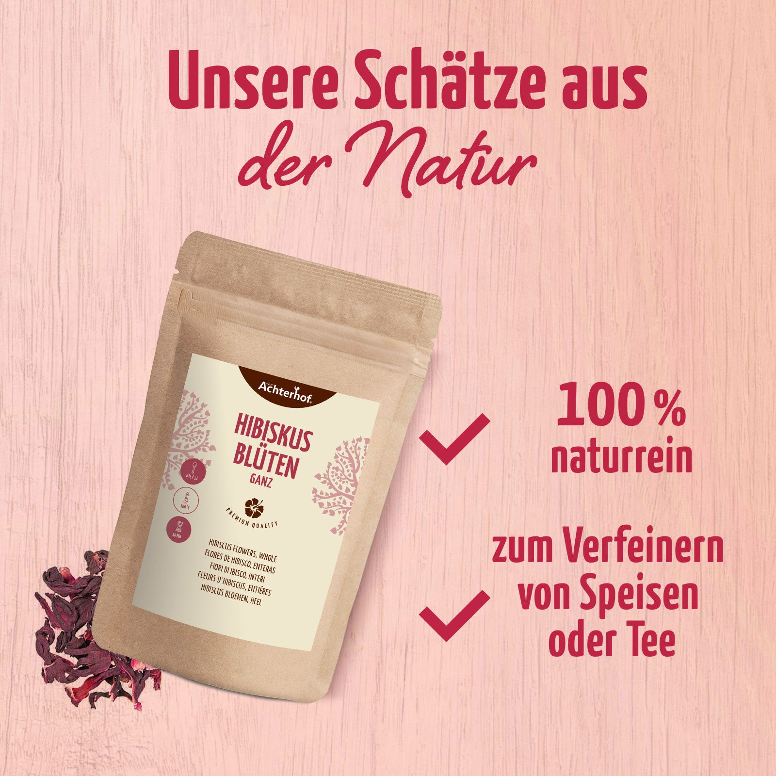 Hibiskusblüten ganz (1000g)