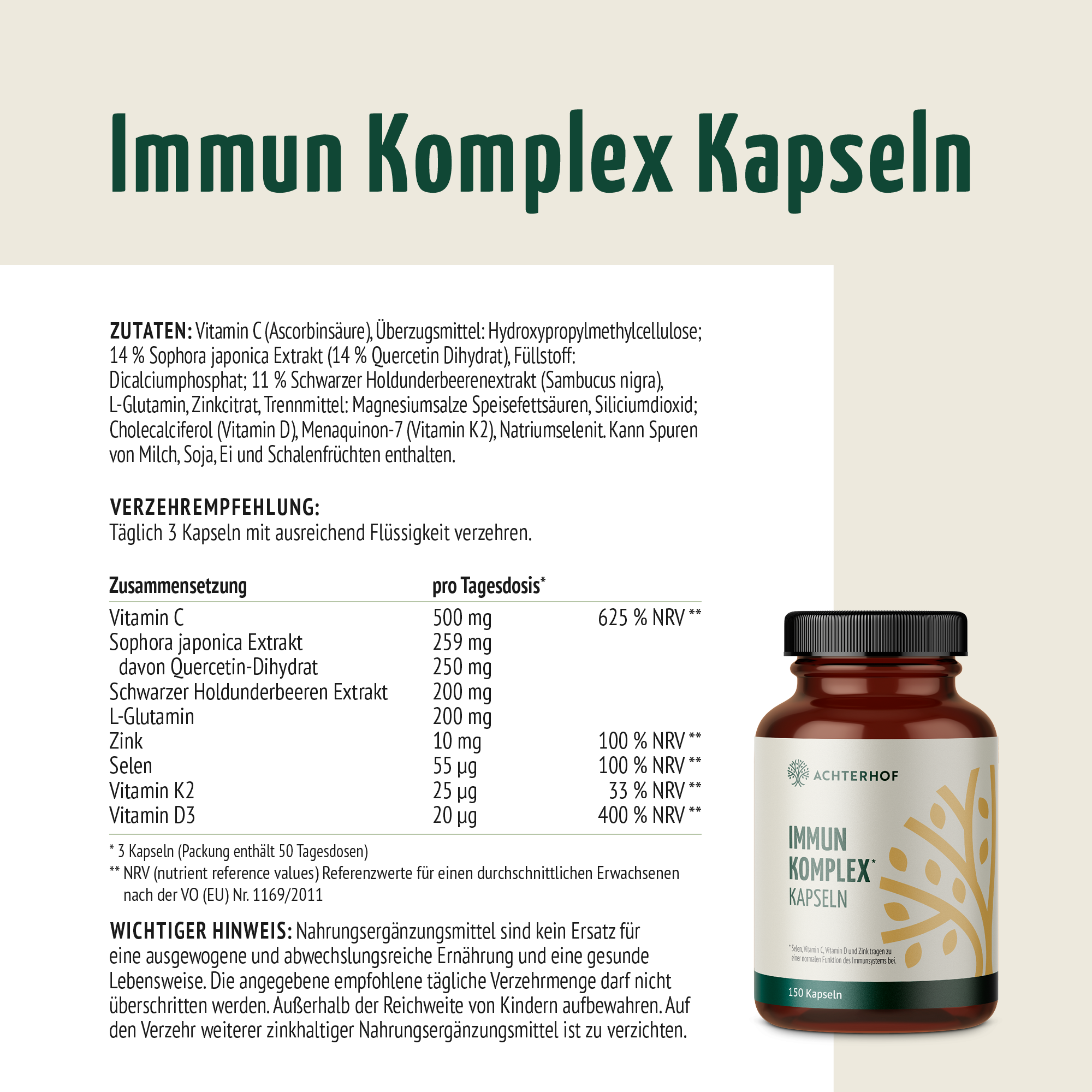 Immun Komplex Kapseln (150 Kapseln)