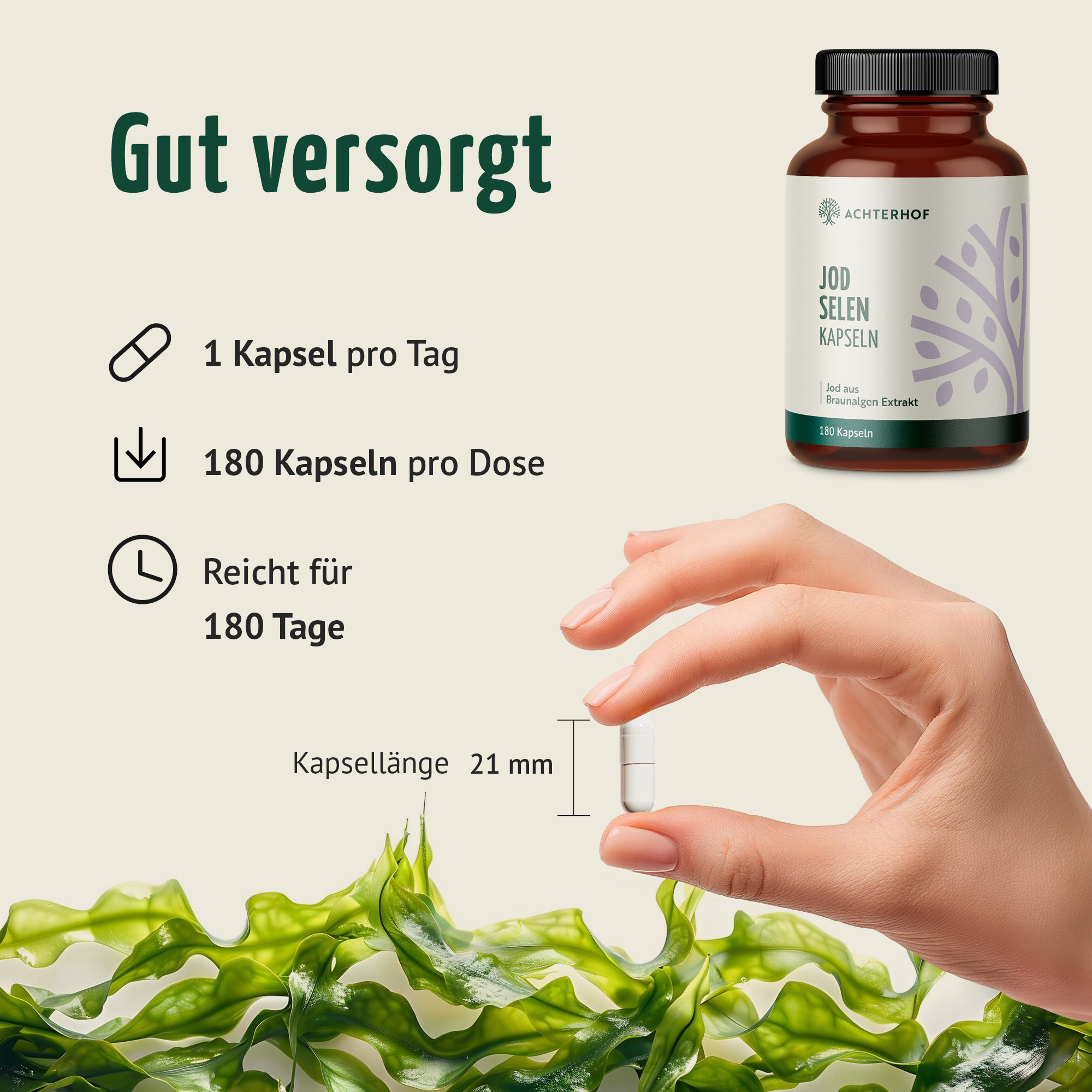 Jod Selen Kapseln (180 Kapseln)
