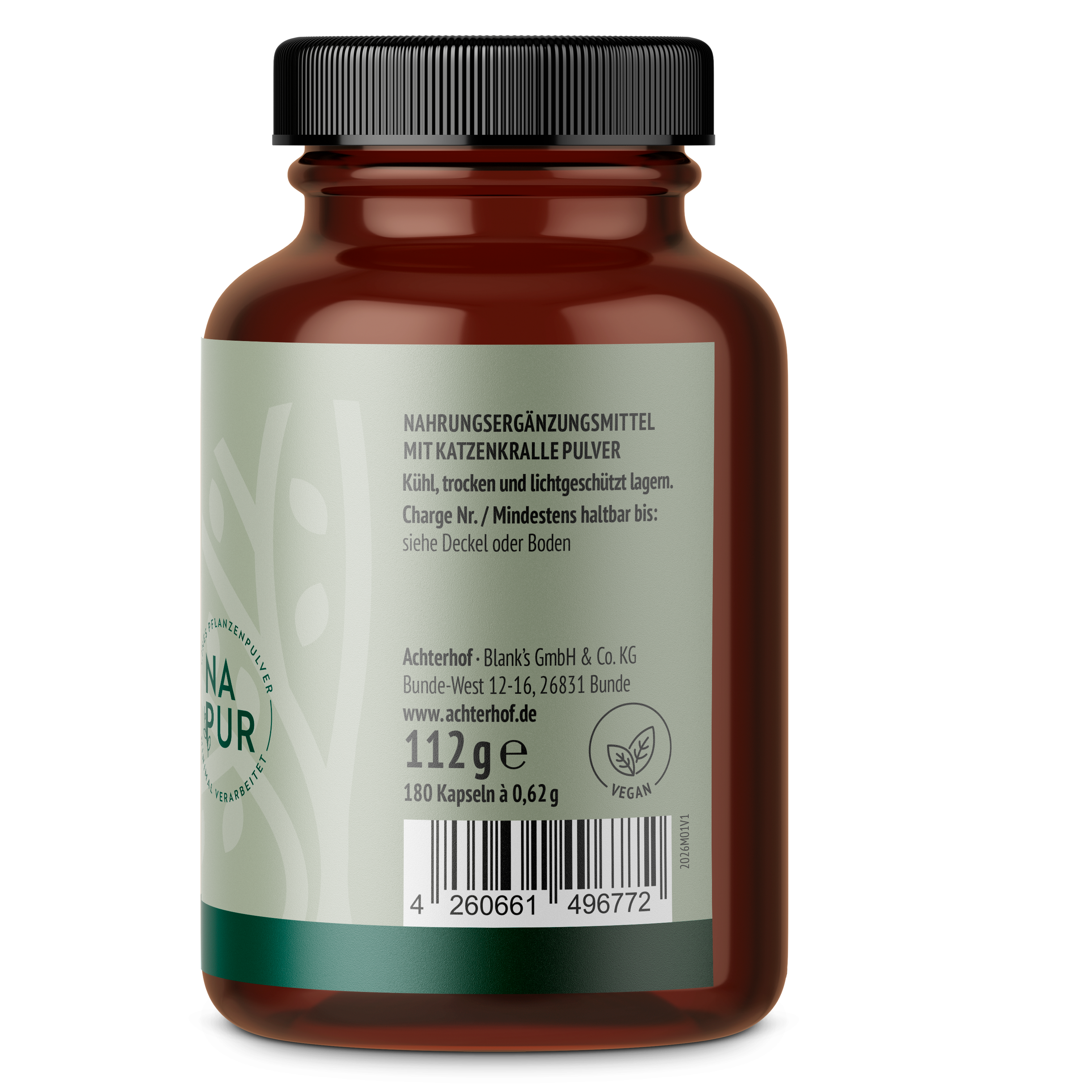 Katzenkralle Kapseln (Uncaria tomentosa) (180 Kapseln)