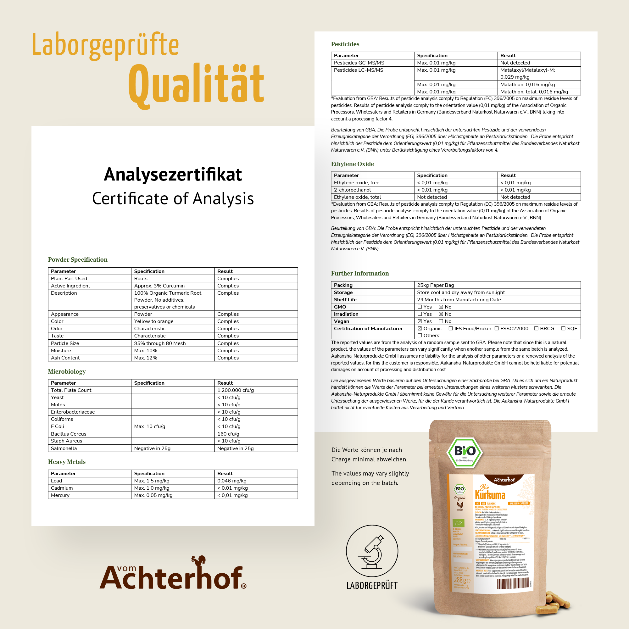 Bio Kurkuma Kapseln Nachfüllpack (400 Kapseln)