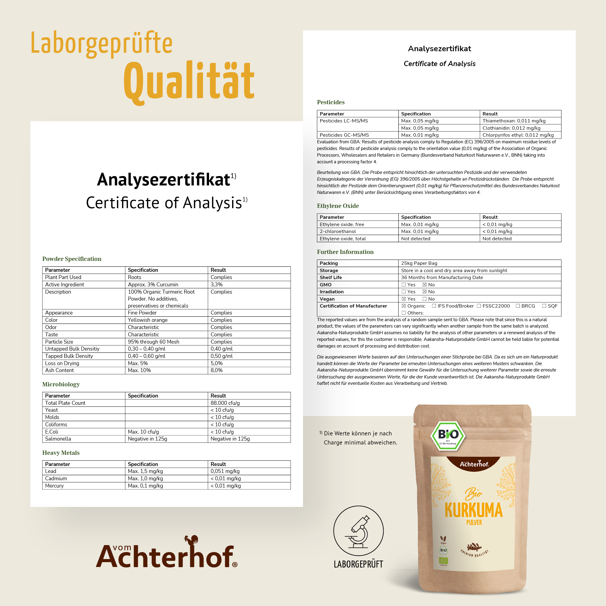 Bio Kurkuma Pulver (250g)