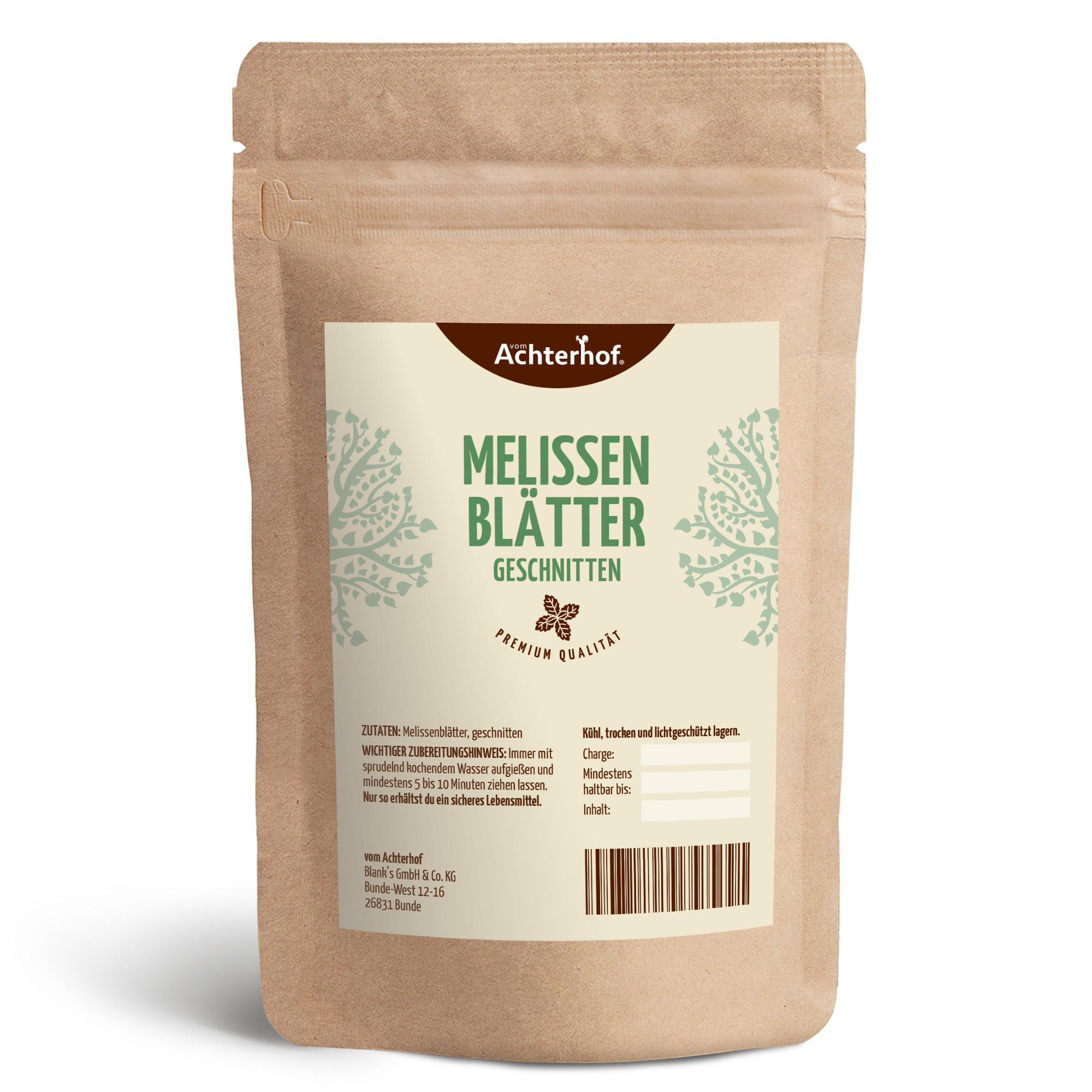 Melissenblätter geschnitten (1000g)