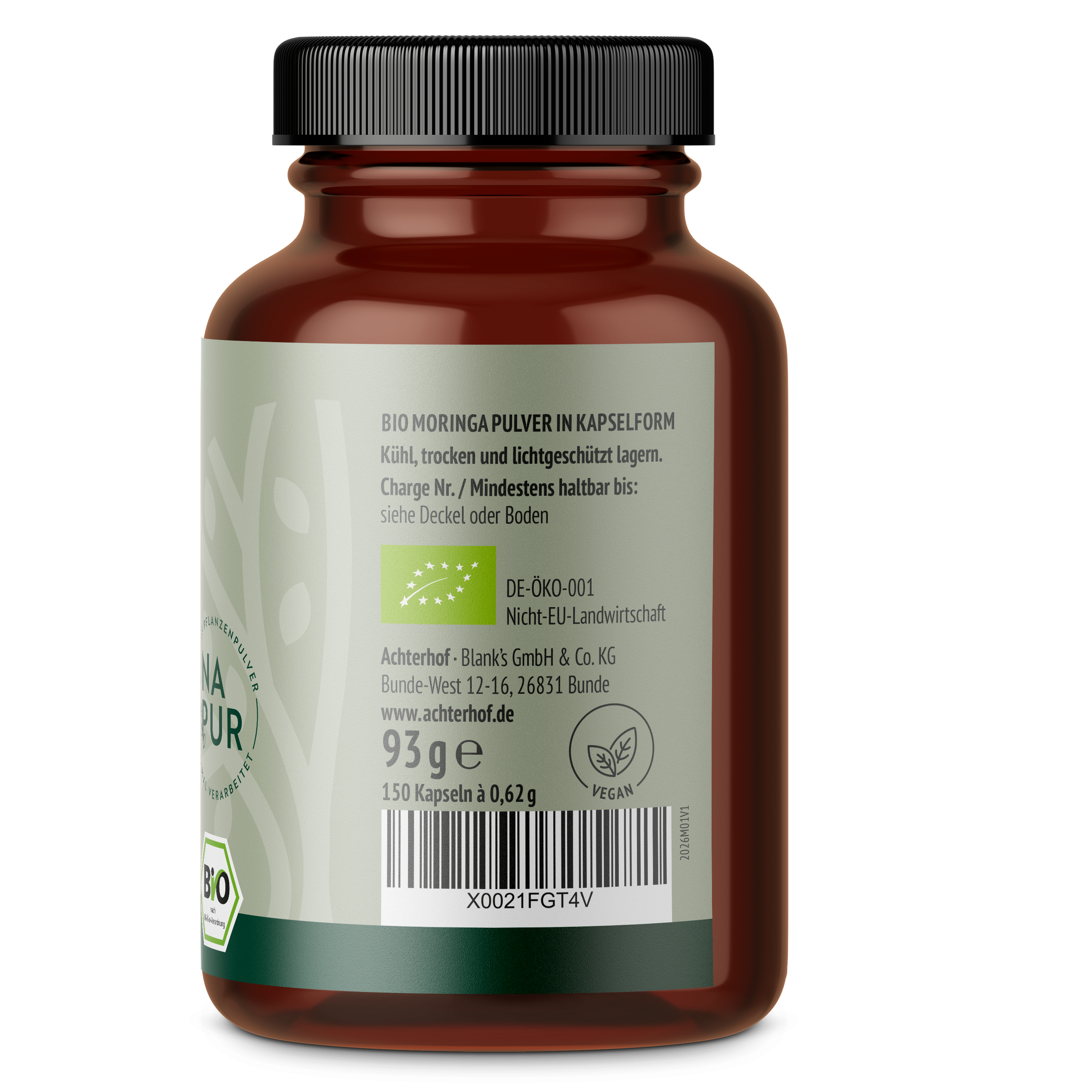 Moringa Kapseln Bio (150 Kapseln)