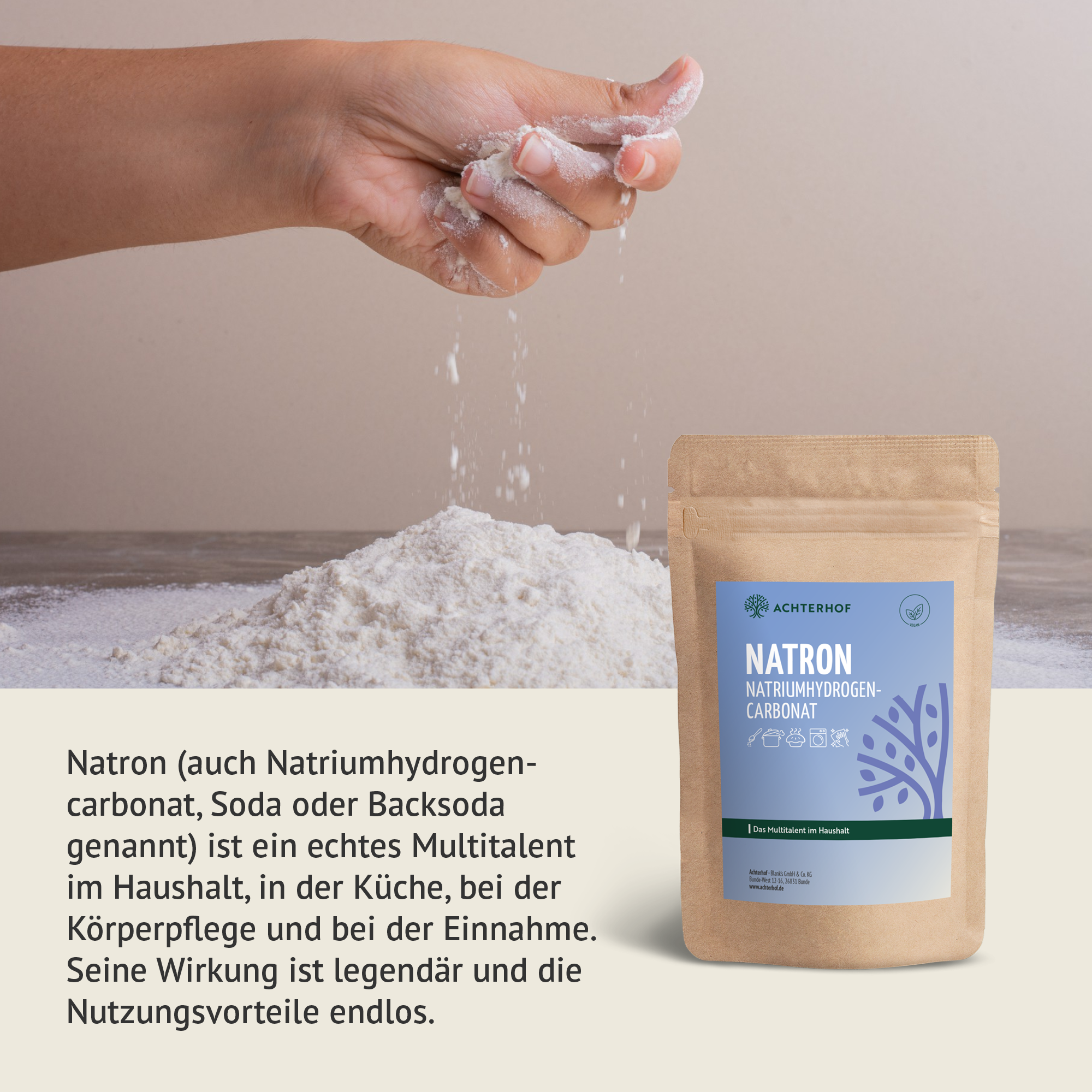 Natron Natriumhydrogencarbonat (500g)