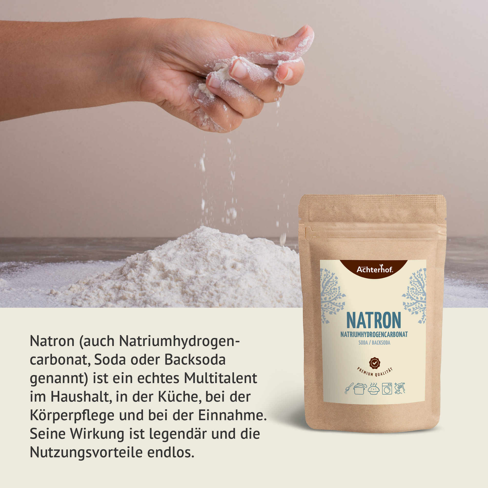 Natron Natriumhydrogencarbonat (1000g)