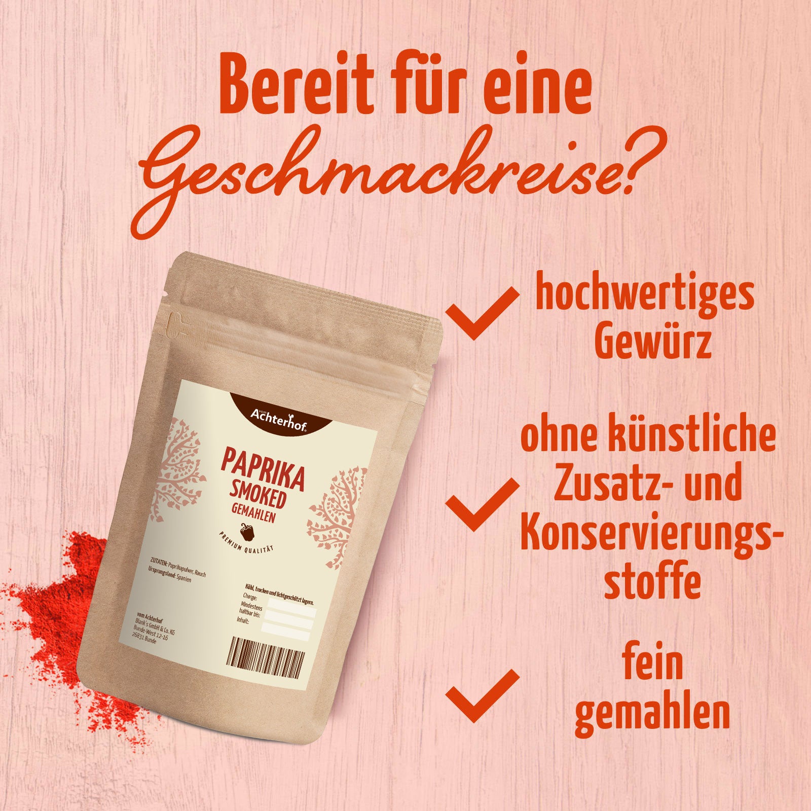 Paprika smoked gemahlen (500g)