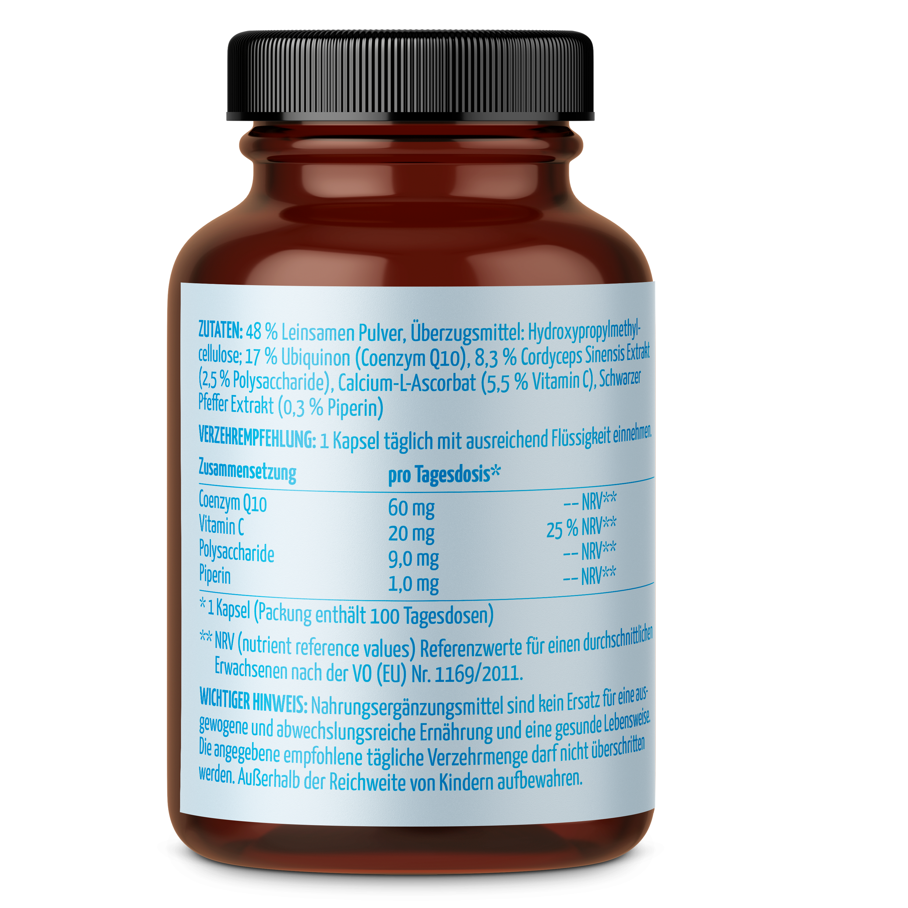 Coenzym Q10 Cordyceps (100 Kapseln)