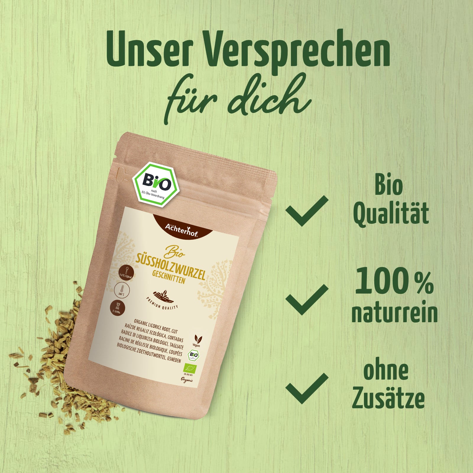 Süßholzwurzel geschnitten Bio (100g)