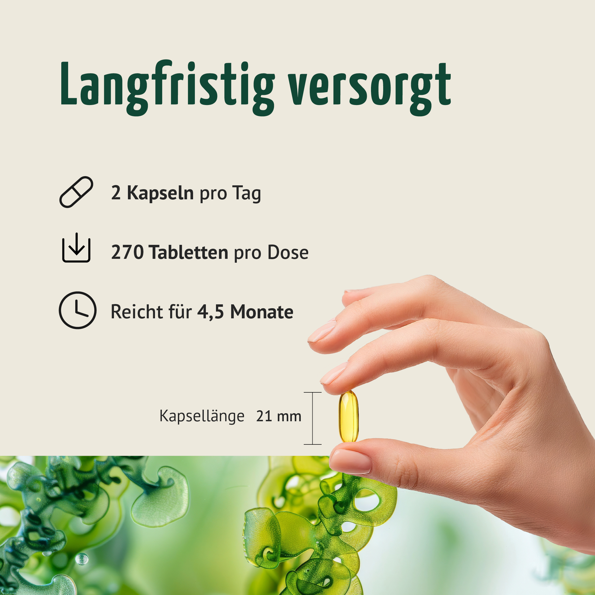 Vegane Omega-3 Kapseln (270 Kapseln)