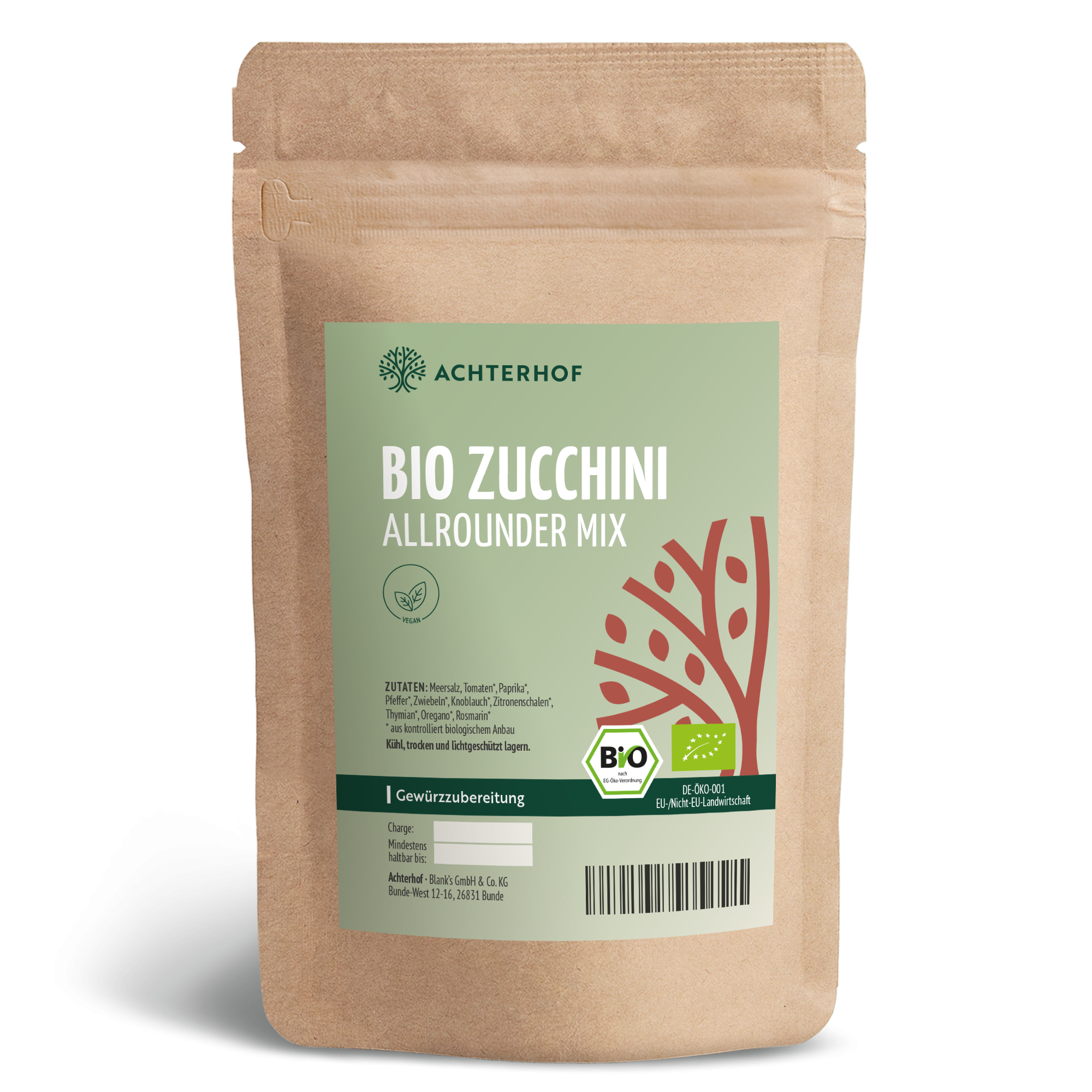 Bio Zucchini Allrounder Mix Gewürzzubereitung (250g)