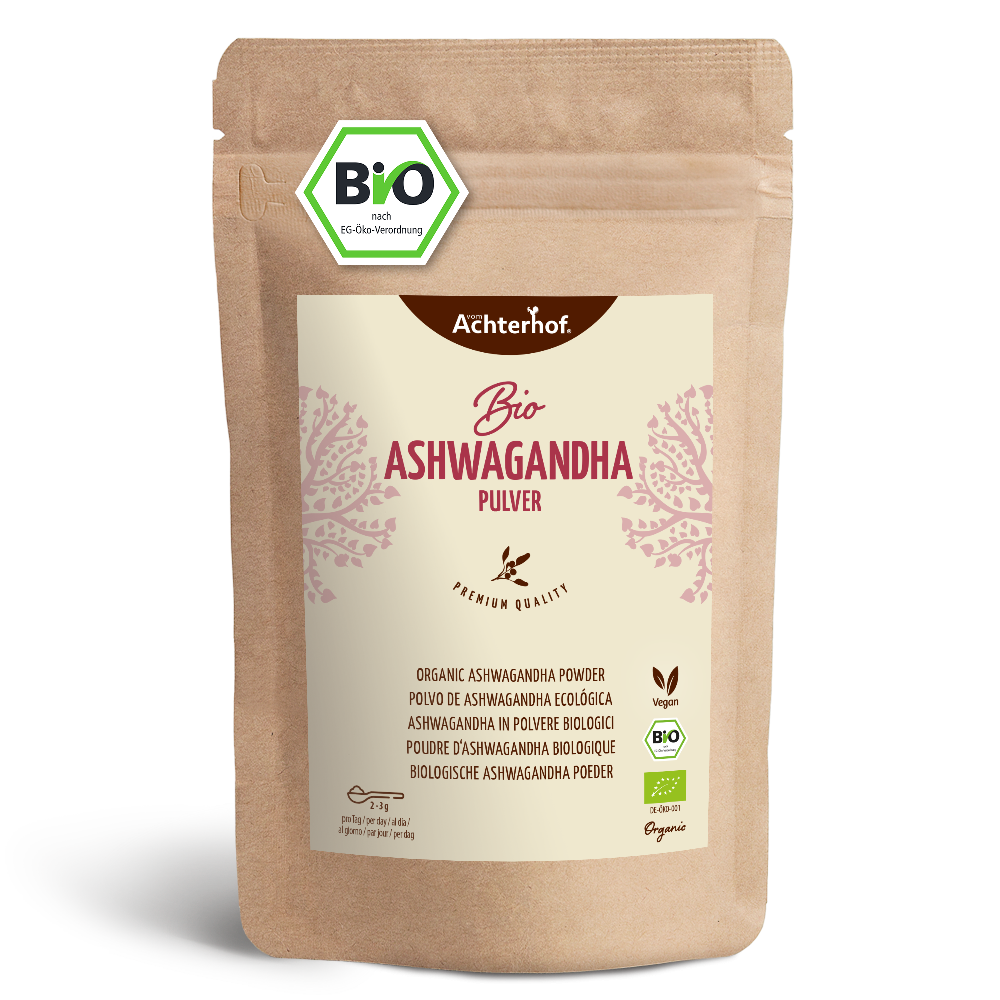 Ashwagandha Pulver Bio (500g)