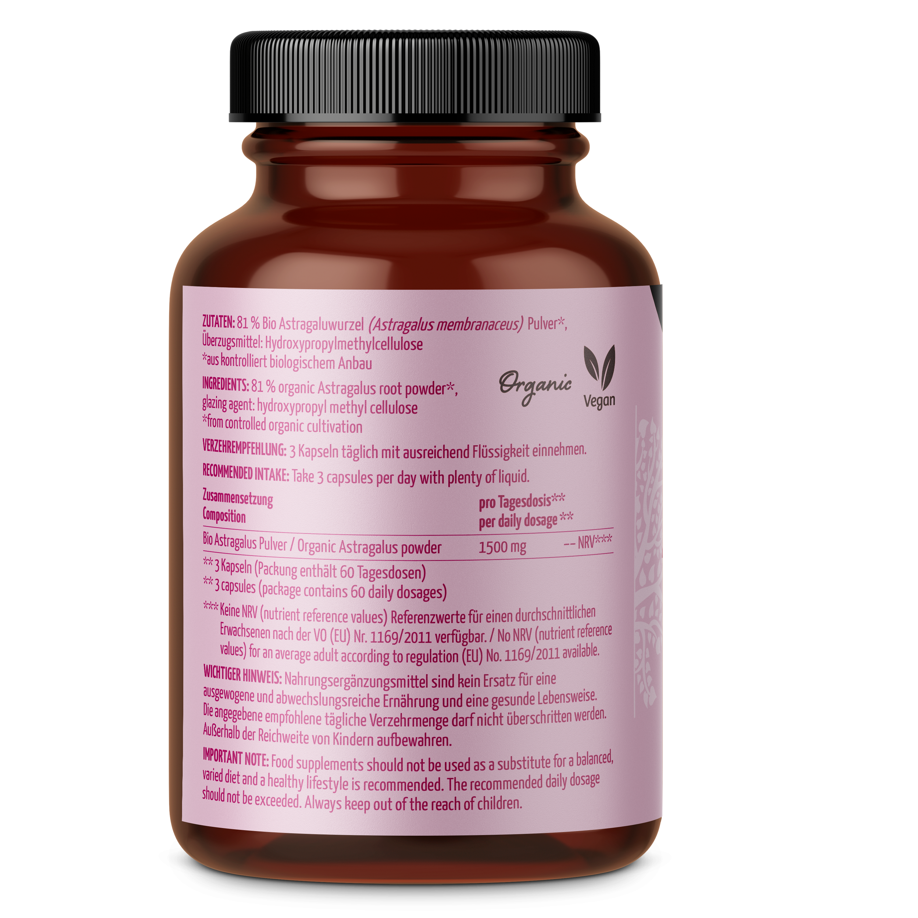 Bio Astragalus Kapseln (180 Kapseln)