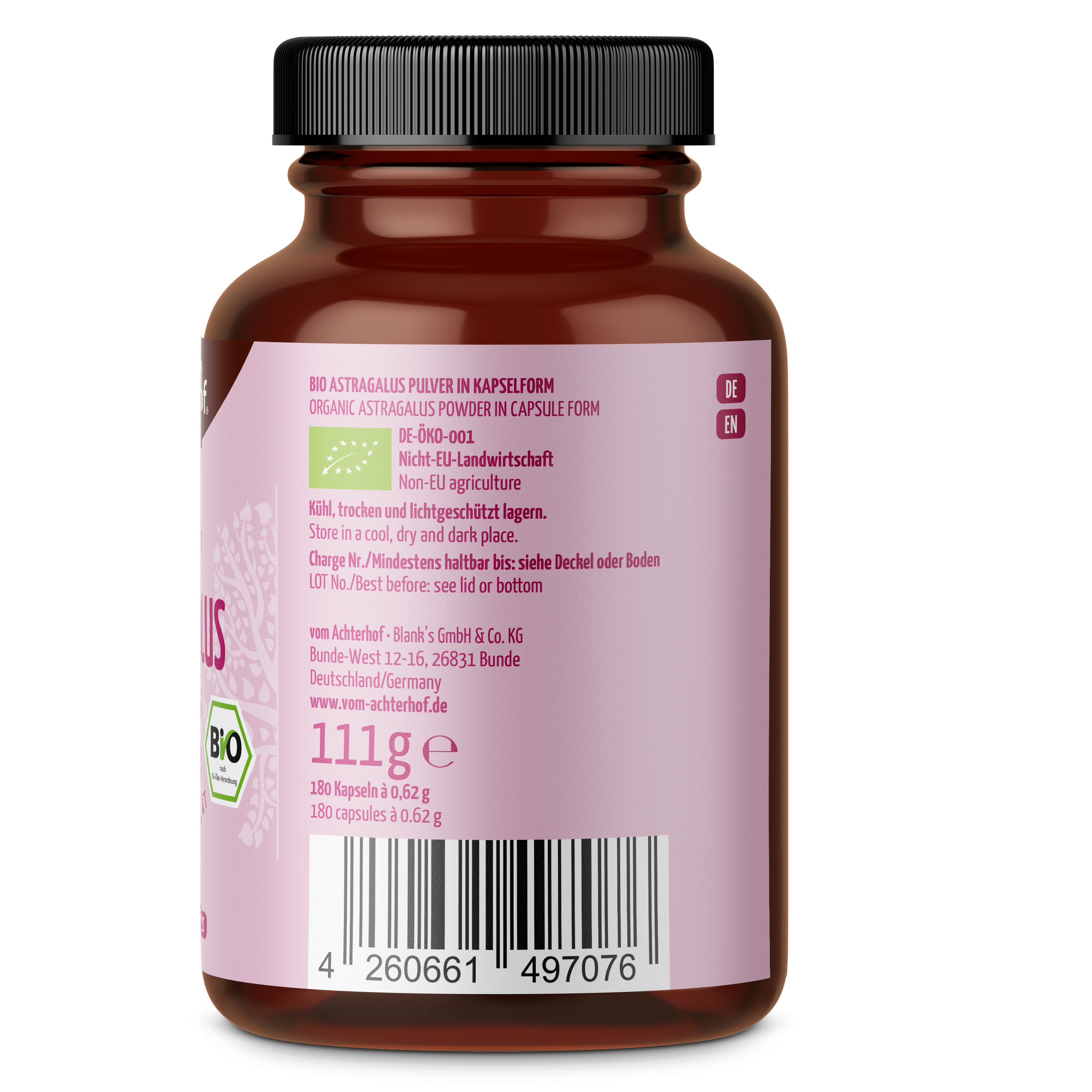 Bio Astragalus Kapseln (180 Kapseln)