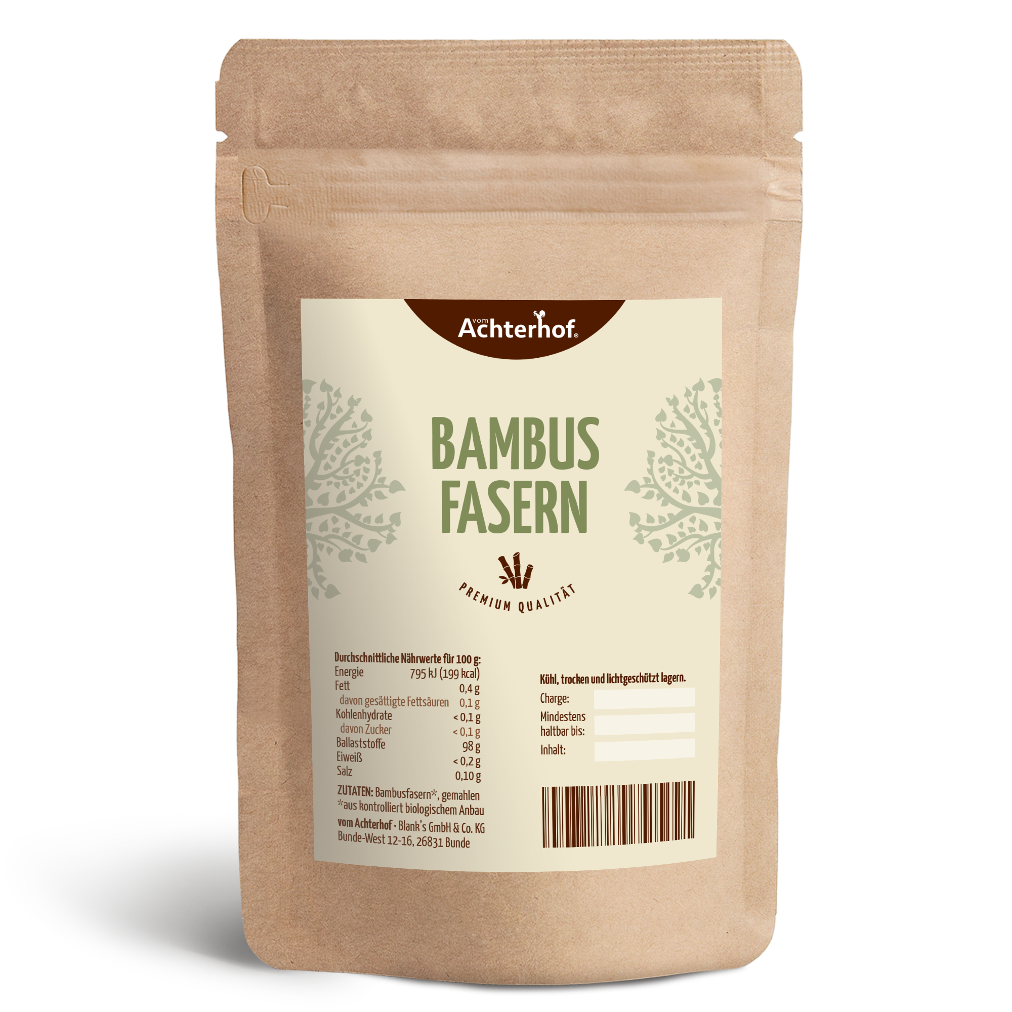 Bambusfasern gemahlen (500g)