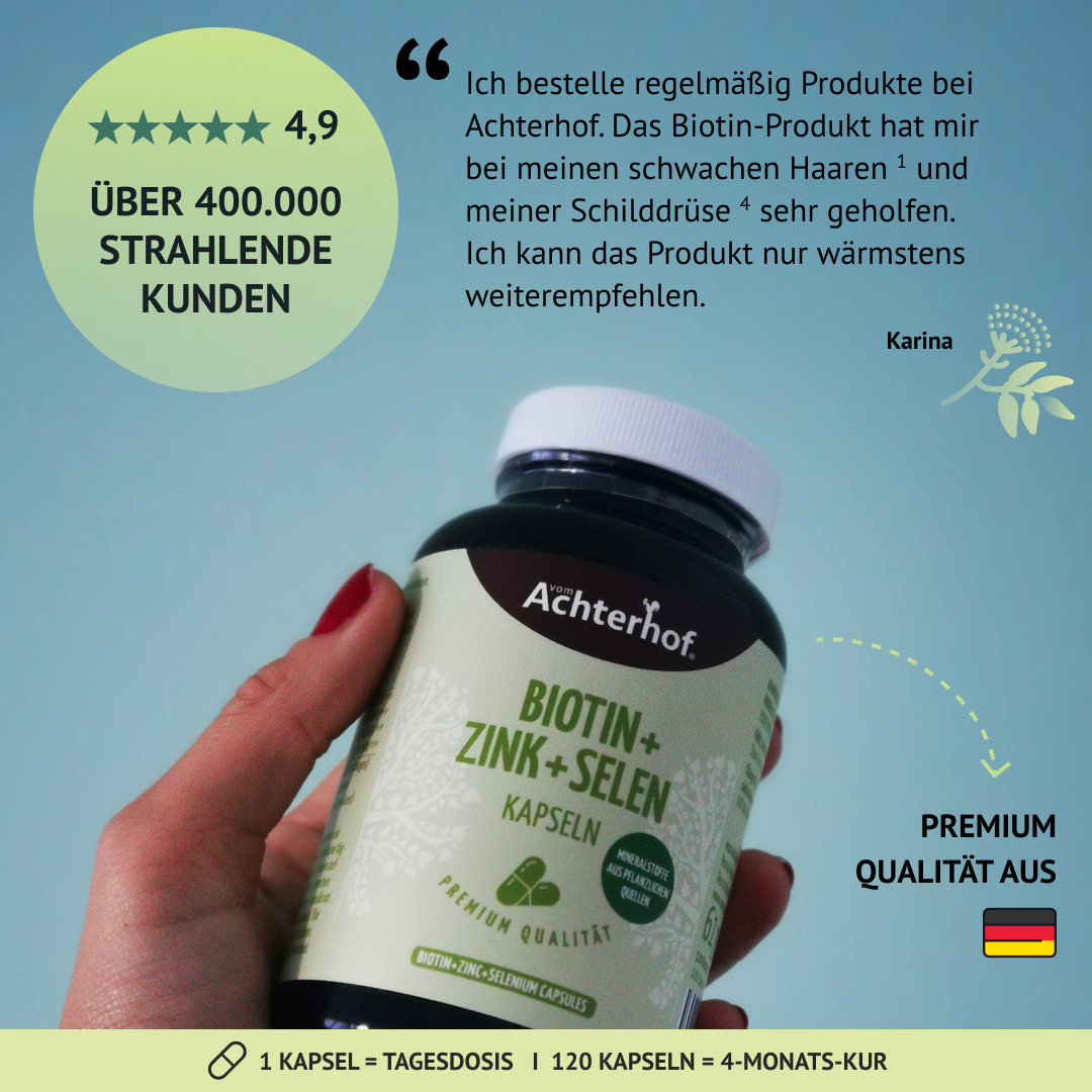 Biotin + Zink + Selen Kapseln (120 Kapseln)