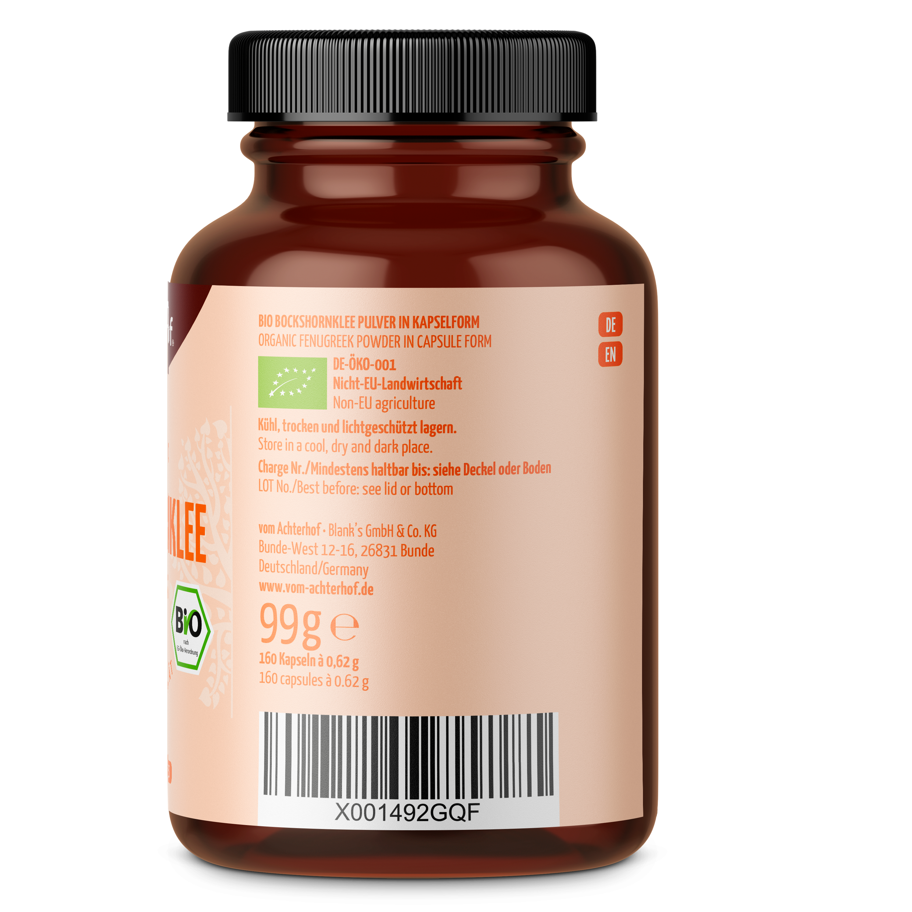 Bockshornklee Kapseln Bio (160 Kapseln)