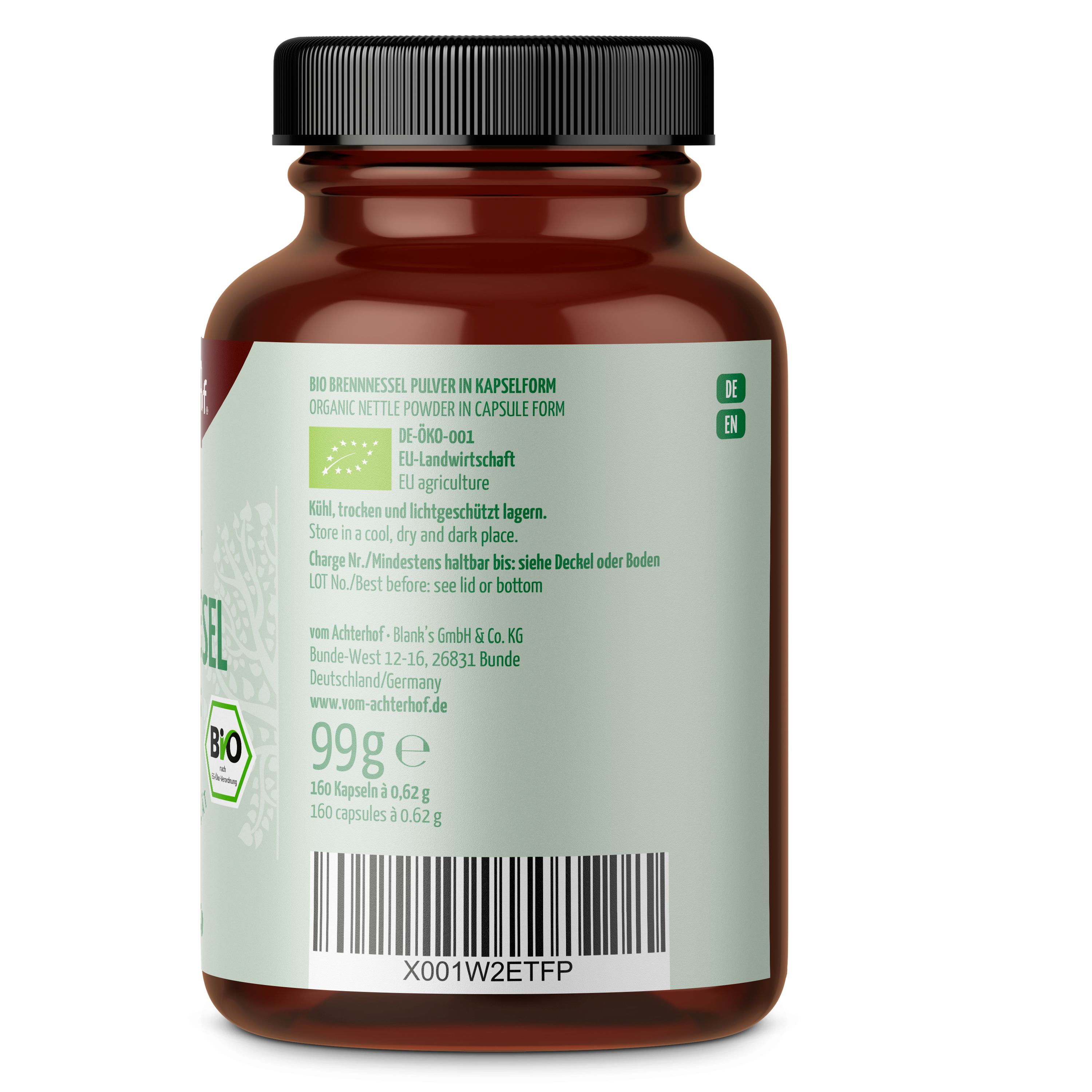 Brennnessel Kapseln Bio (160 Kapseln)