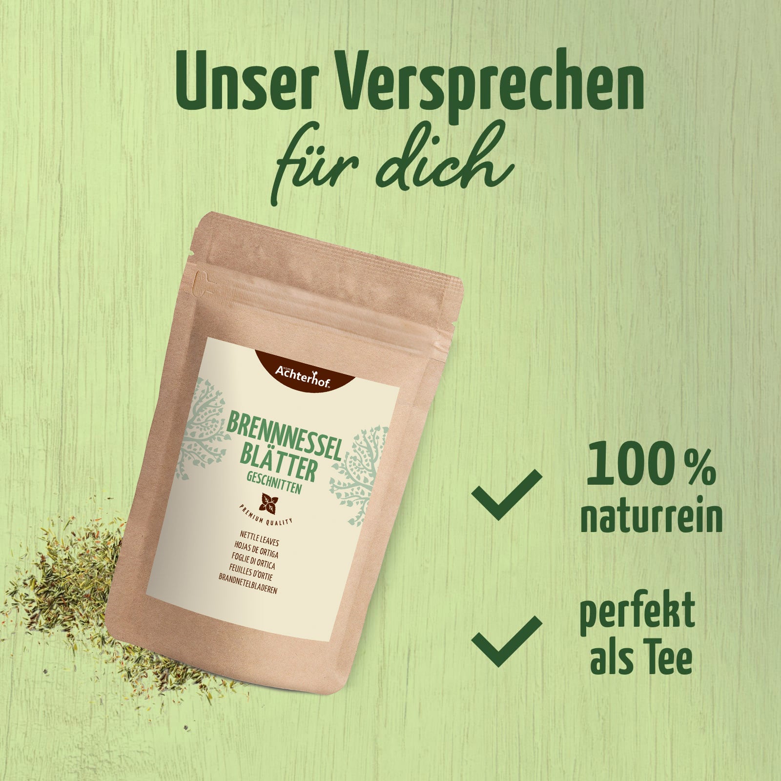 Brennnesselblätter geschnitten (1000g)