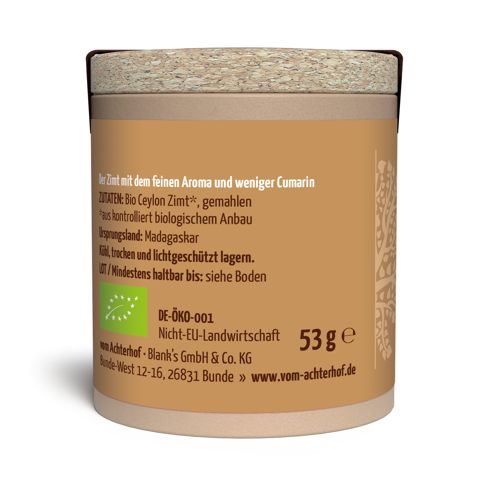 Ceylon Zimt gemahlen Bio (53g)