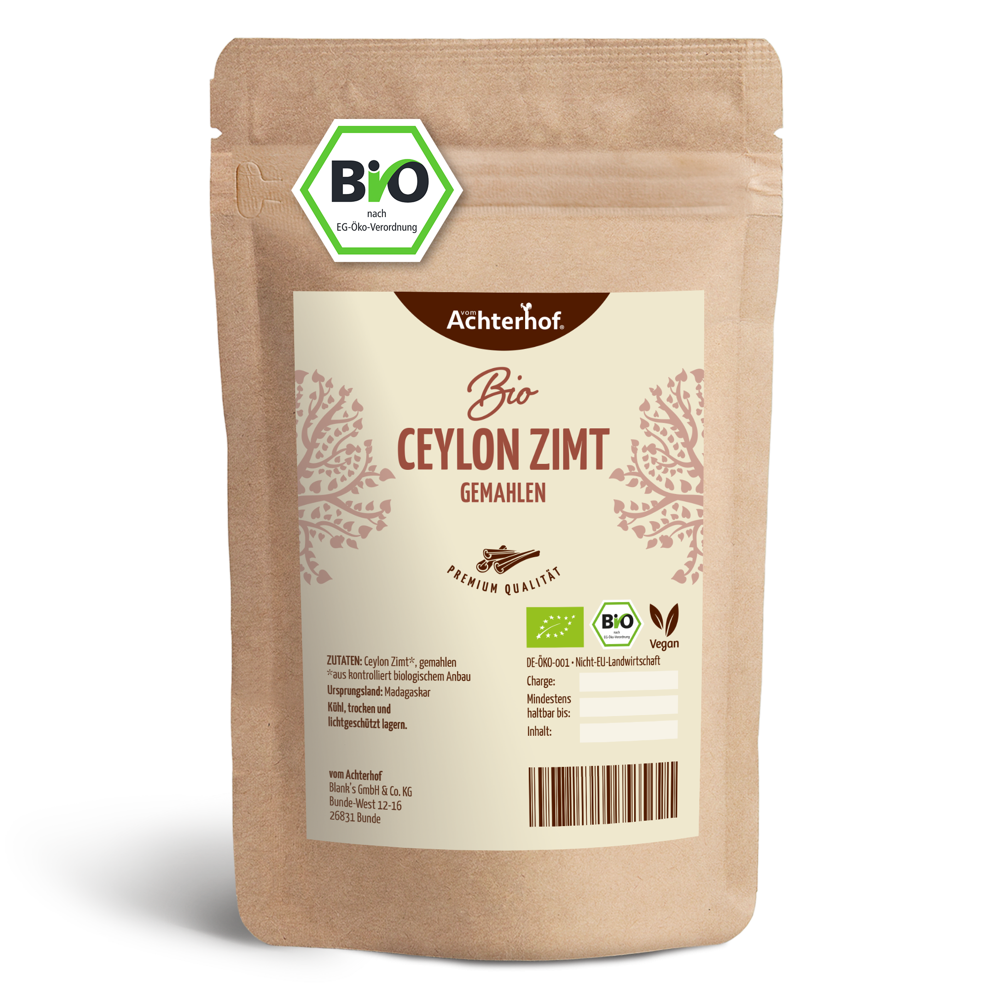 Ceylon Zimt gemahlen Bio (250g)
