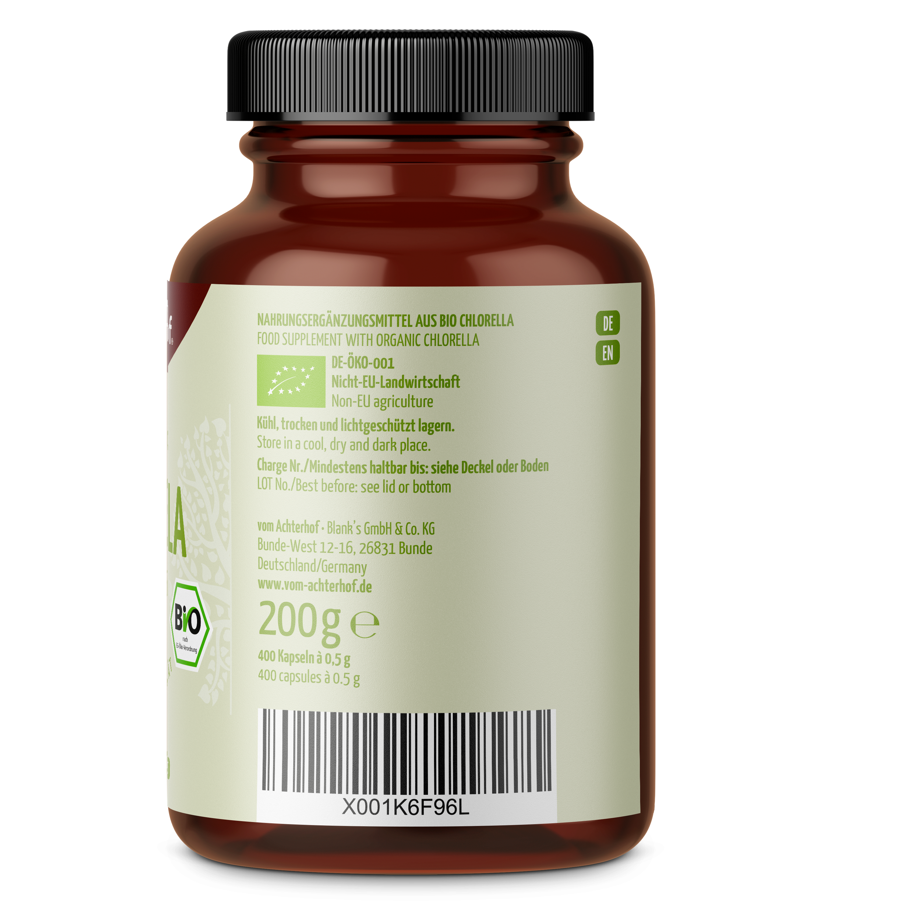 Chlorella Algen Tabletten Bio (400 Tabletten)