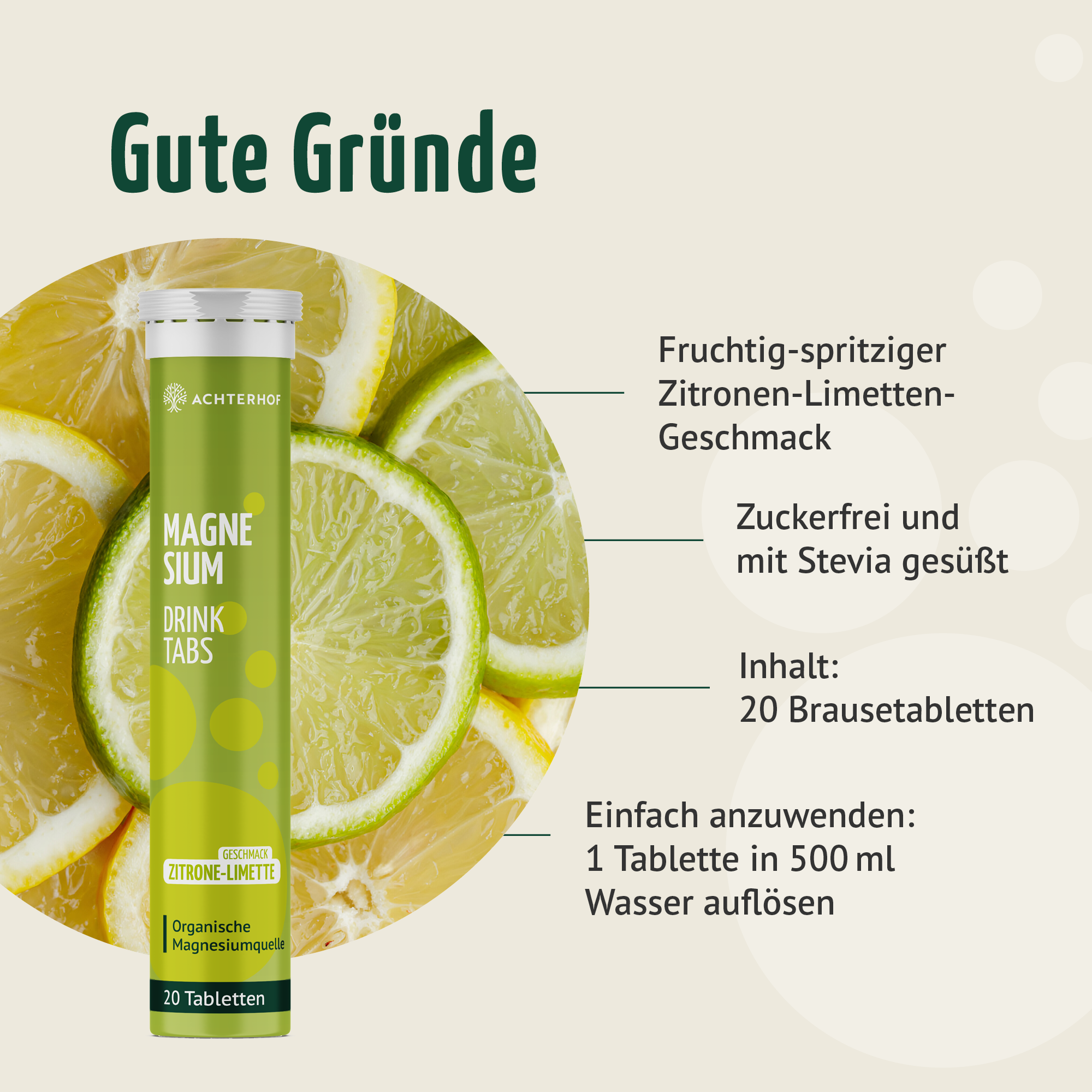 Magnesium Drink Tabs (20 Tabletten)