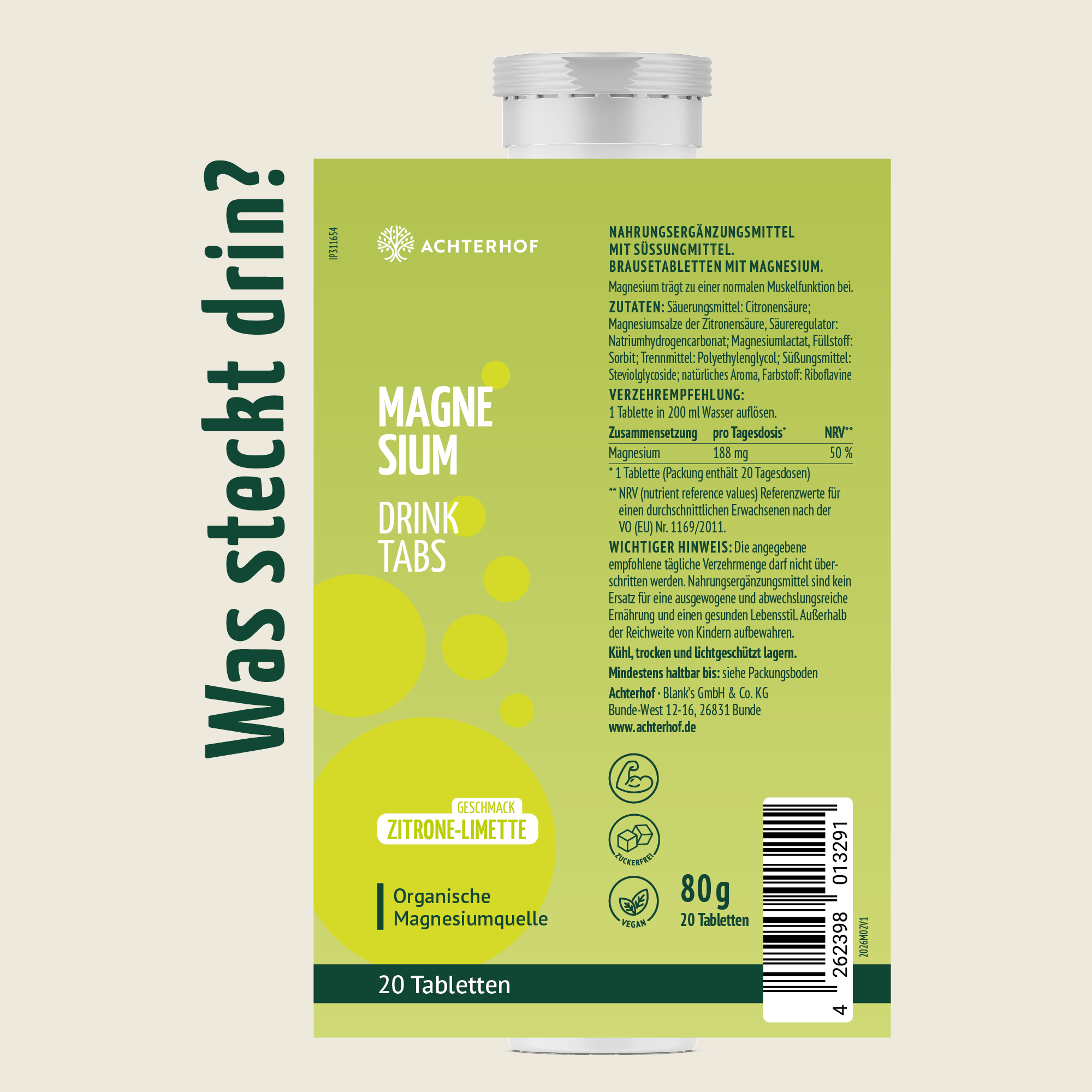 Magnesium Drink Tabs (20 Tabletten)