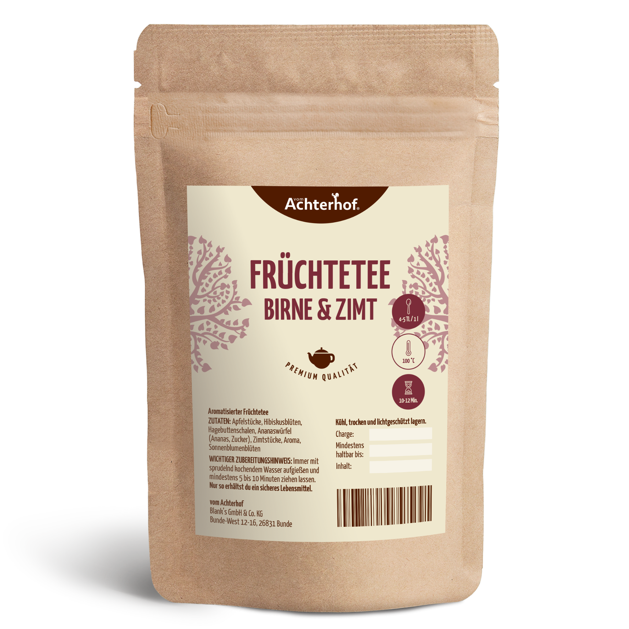 Früchtetee Birne & Zimt (100g)