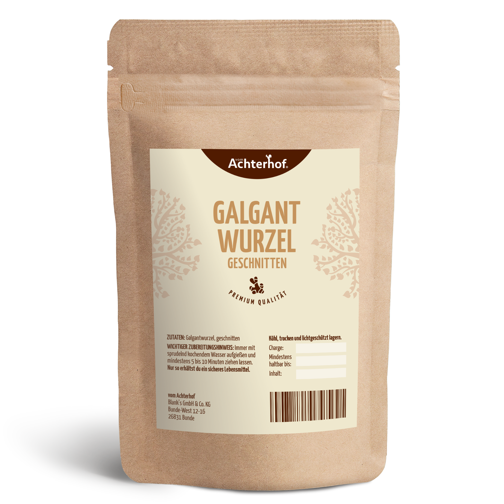 Galgantwurzel geschnitten (500g)