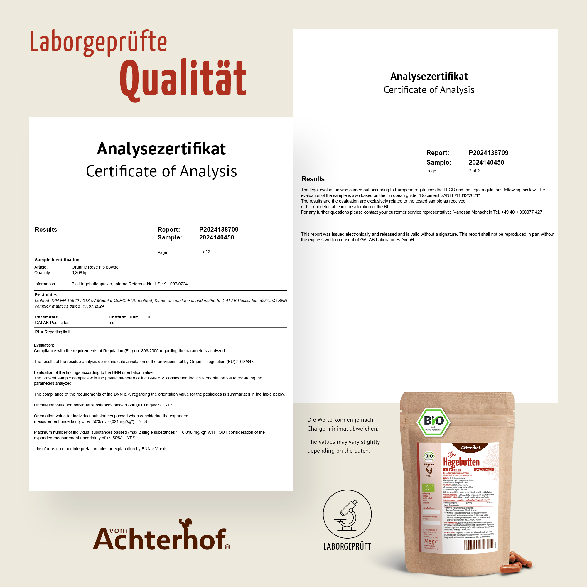 Bio Hagebutten Kapseln Nachfüllpack (400 Kapseln)