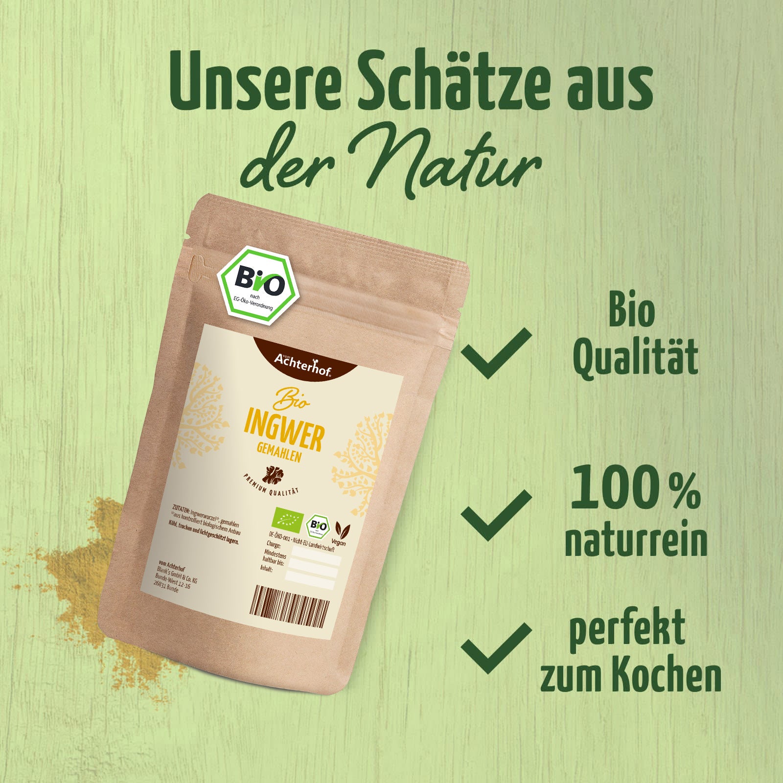Ingwer gemahlen Bio (1000g)