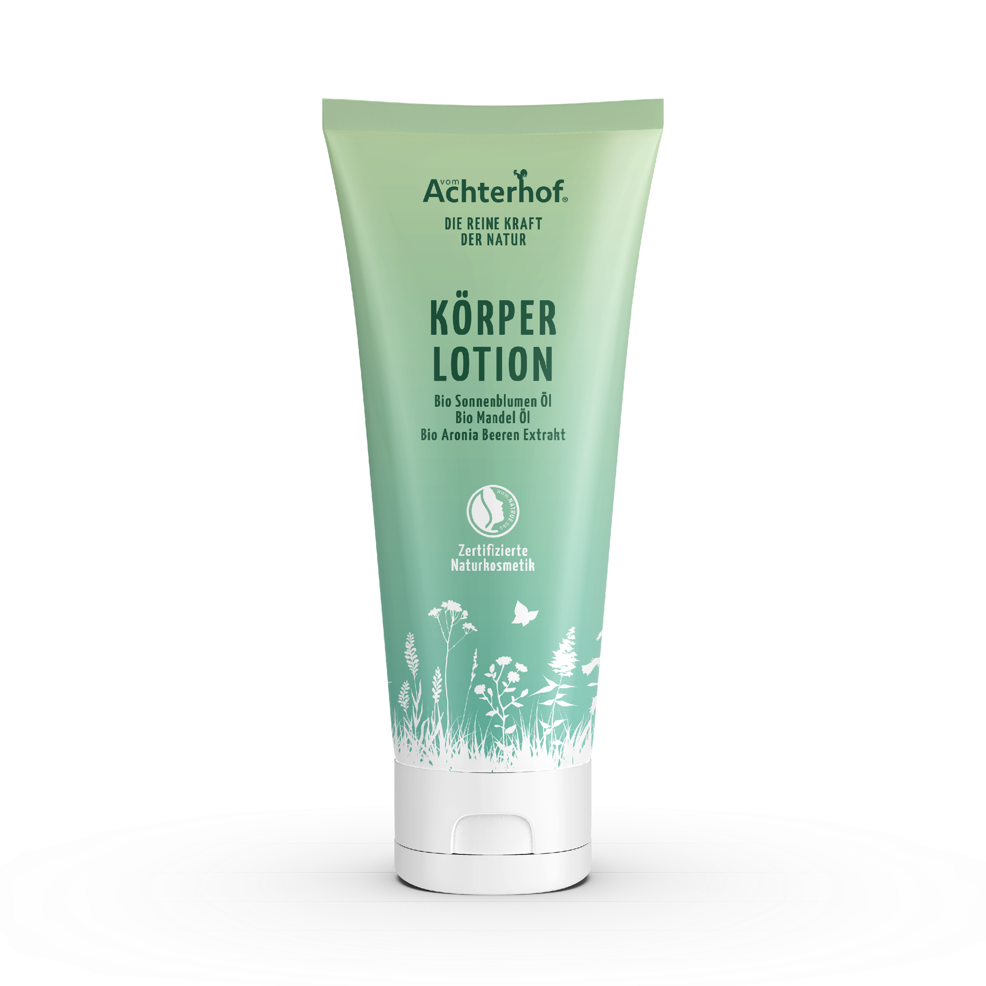 Körperlotion mit Bio Sonnenblumenöl + Bio Mandelöl und Bio Aroniabeerenextrakt (200ml)