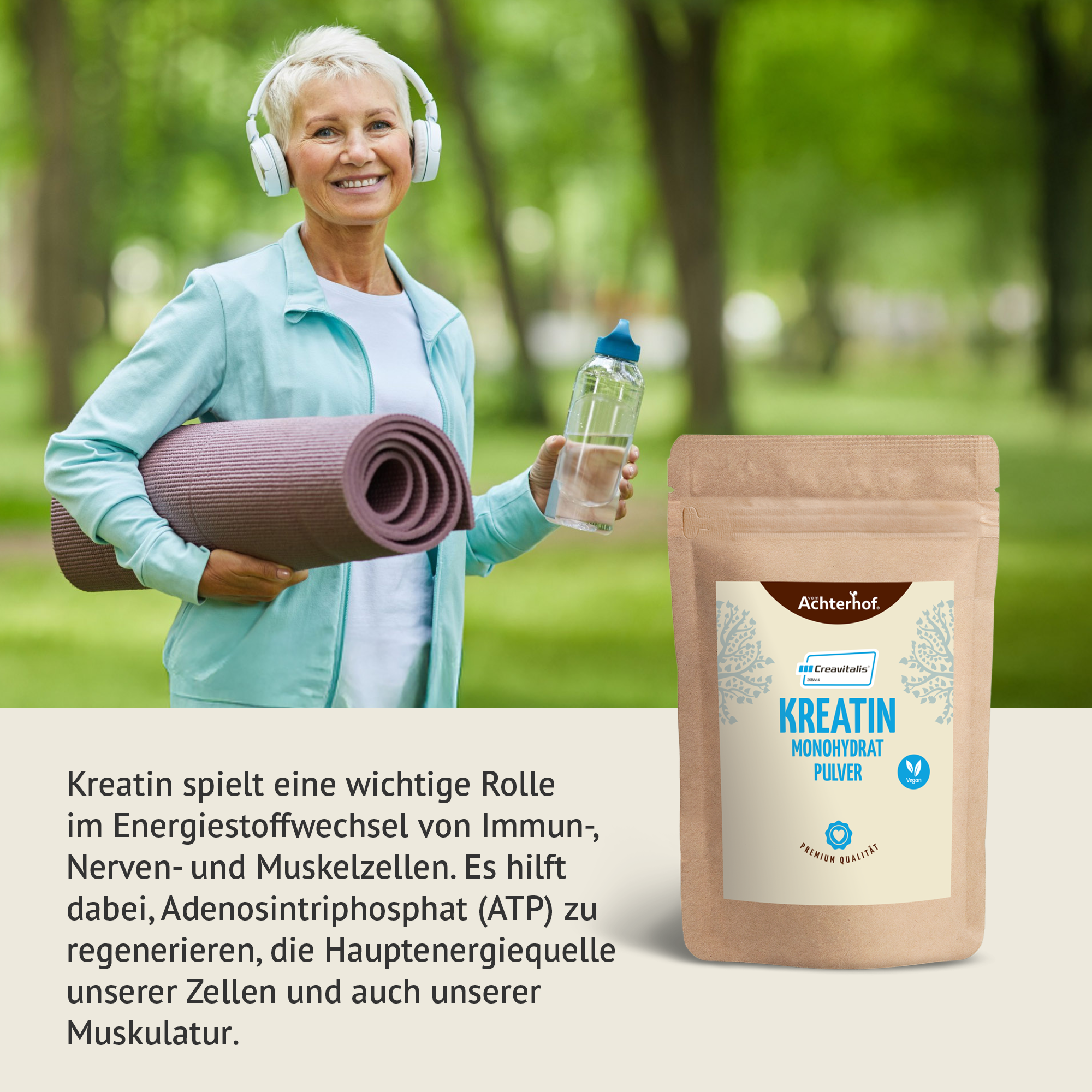 Creavitalis® Kreatin Monohydrat Pulver (500g)