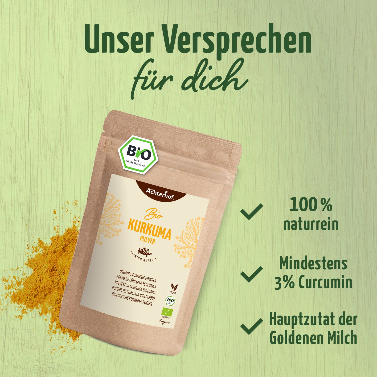 Goldene Milch Mischung 4er Bio Set – Maxi