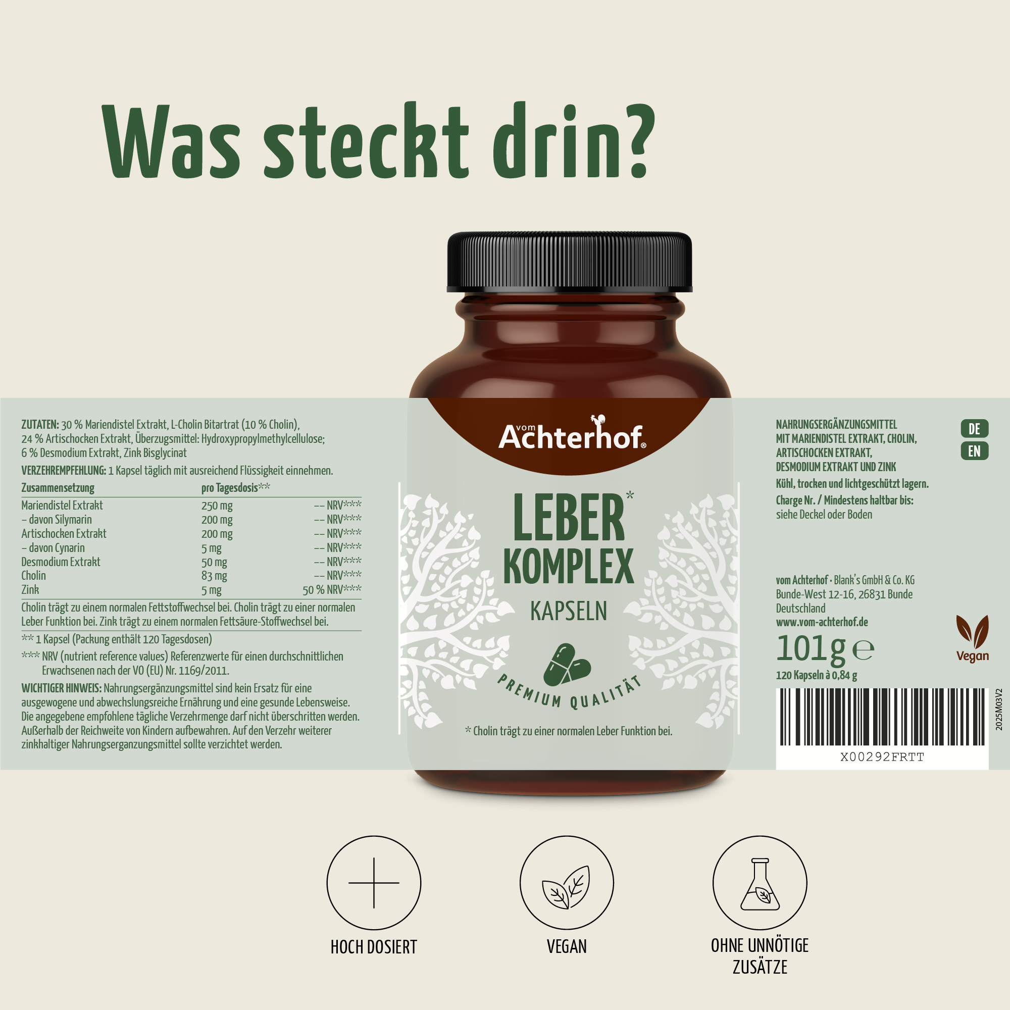 Leber Komplex Kapseln (120 Kapseln)