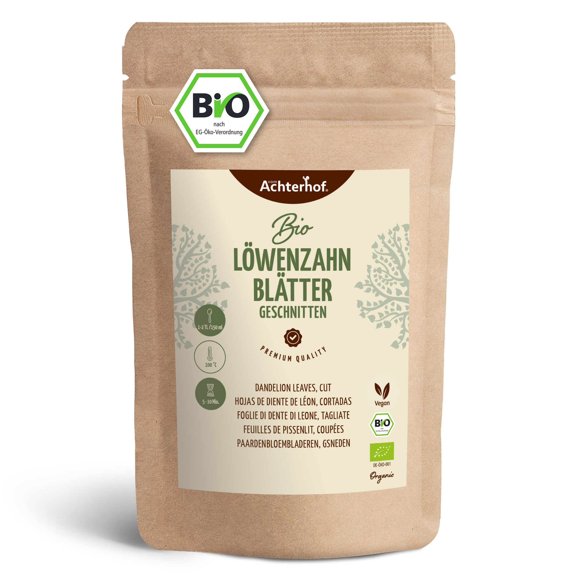 Löwenzahnblätter geschnitten Bio (250g)