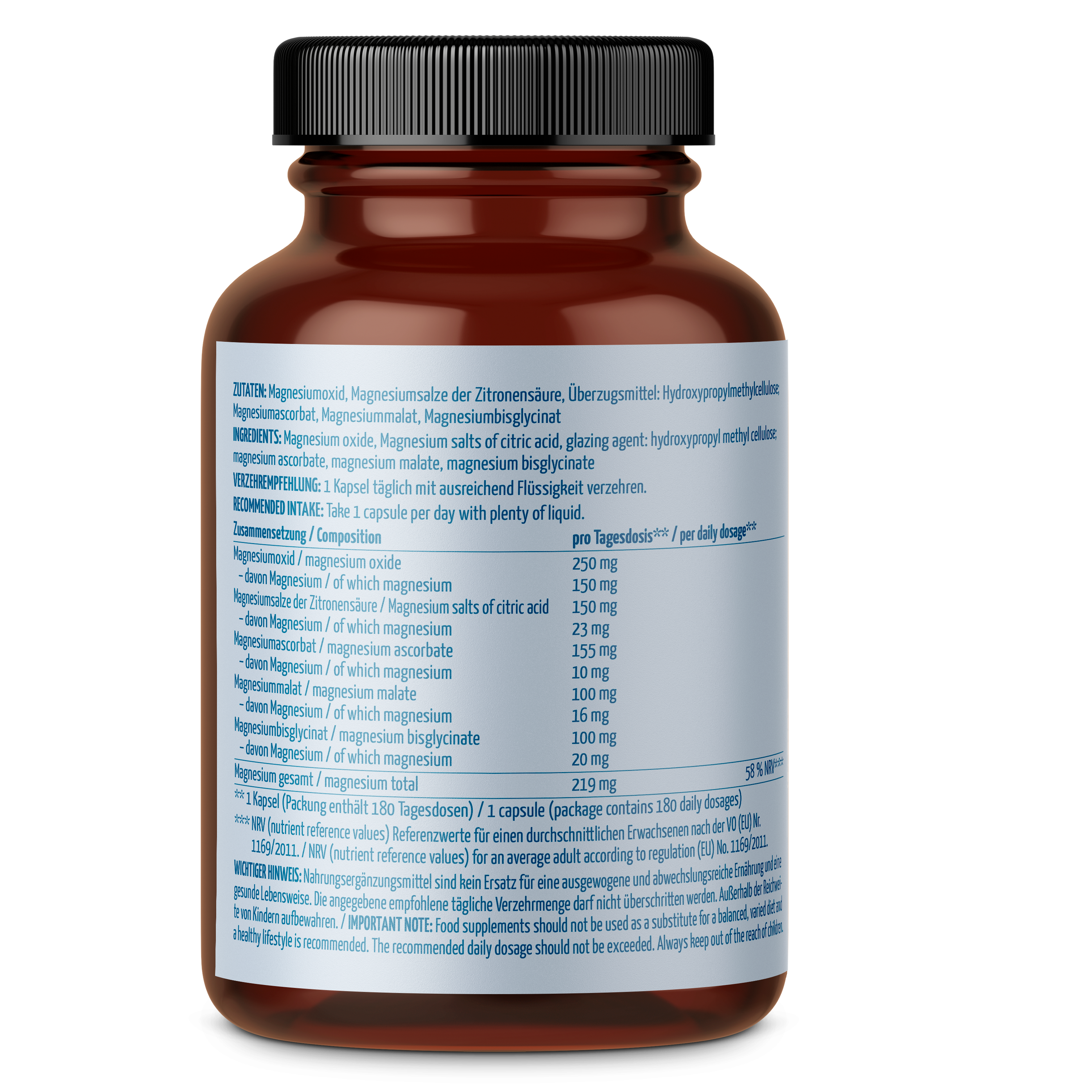 Magnesium Komplex Kapseln (180 Kapseln)