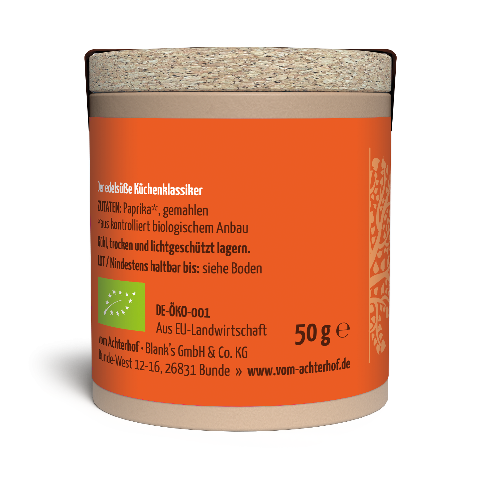 Paprika Edelsüss gemahlen Bio (50g)