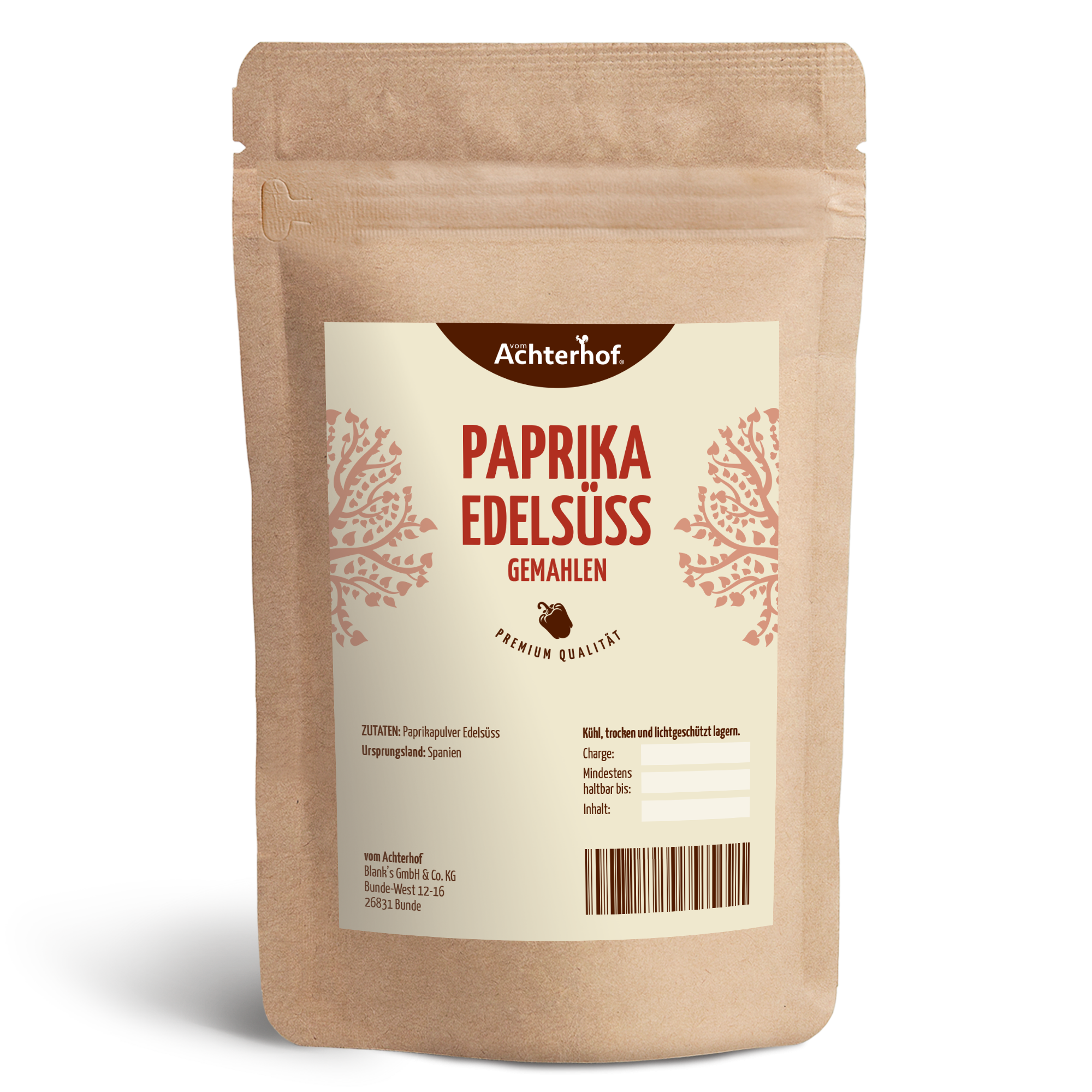 Paprika Edelsüss gemahlen (500g)