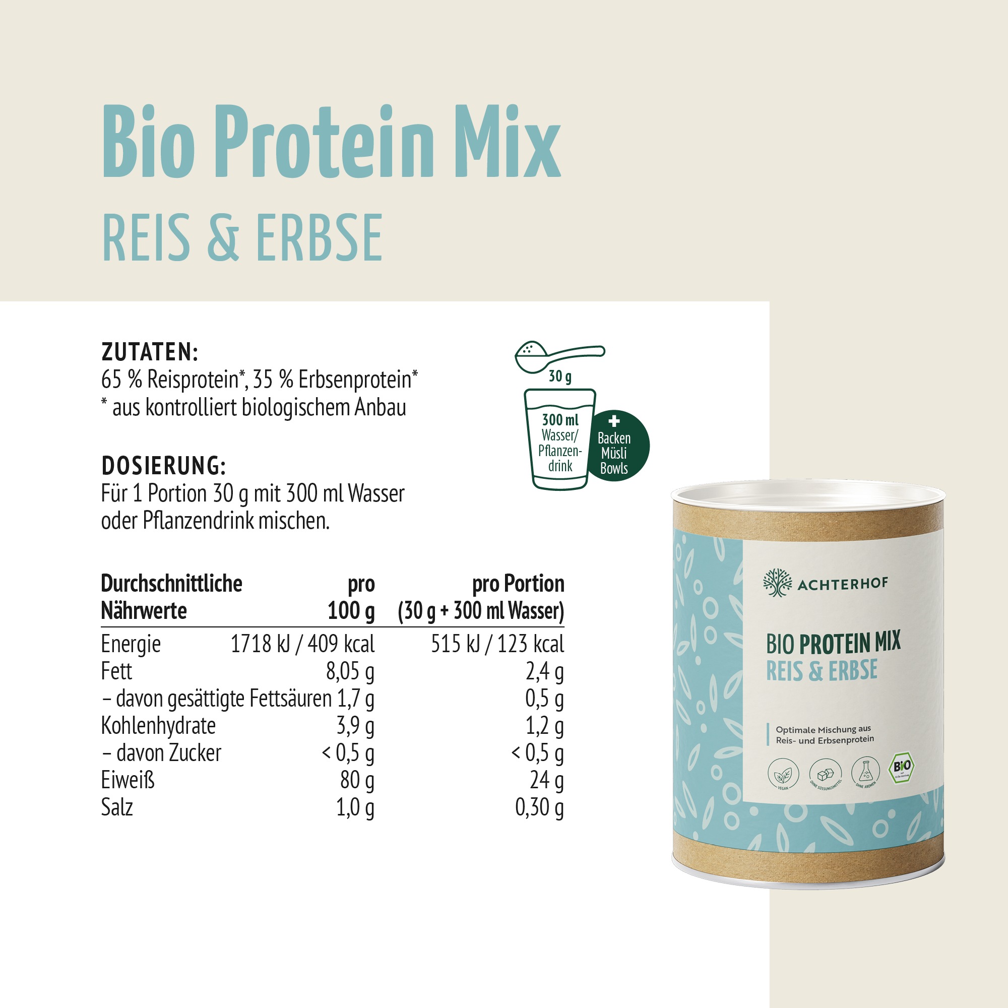 Bio Protein Mix Reis & Erbse (300g)