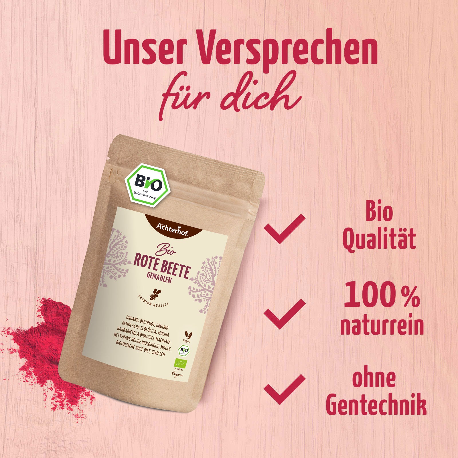 Rote Beete gemahlen Bio (500g)