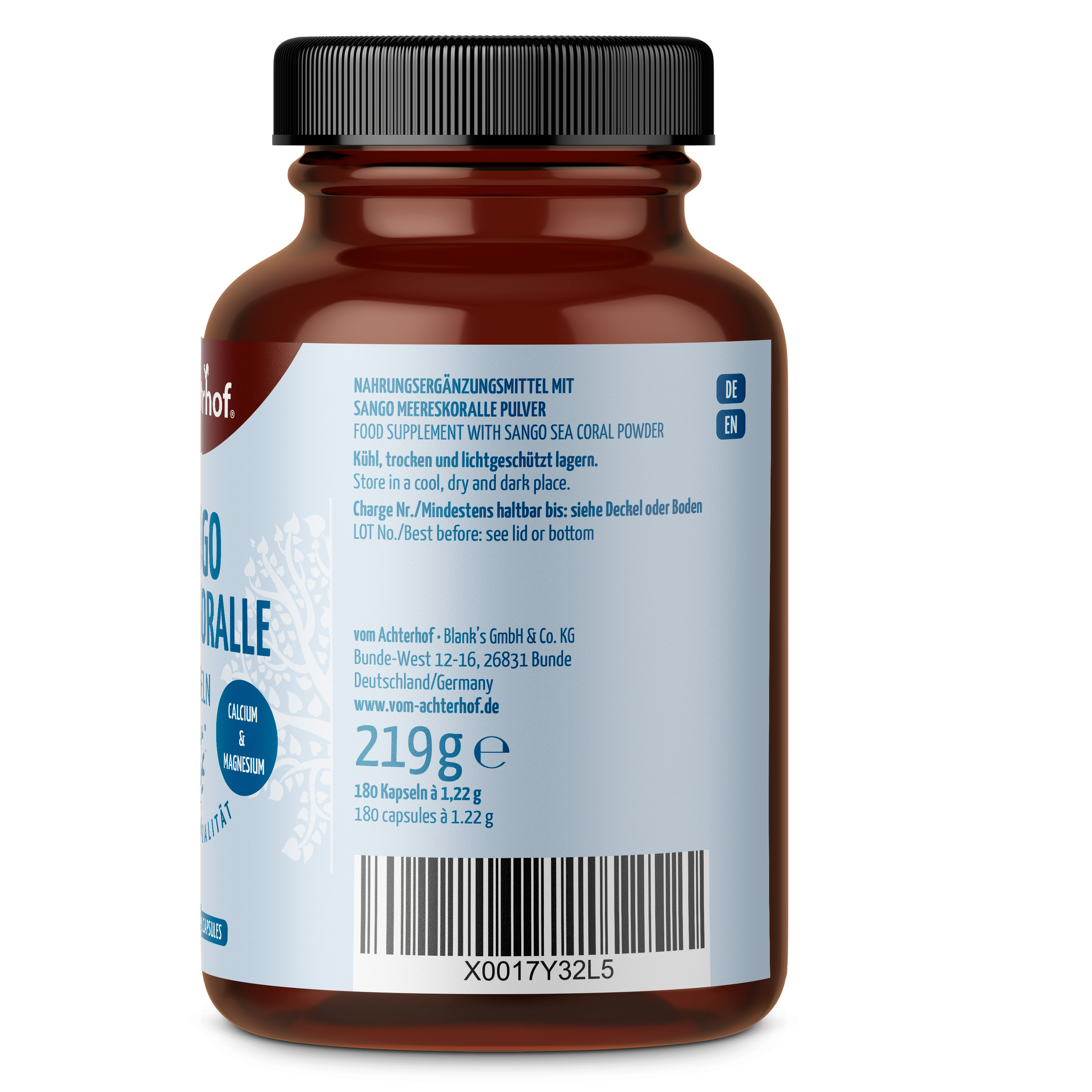Calcium Magnesium Sango Meereskoralle Kapseln (180 Kapseln)