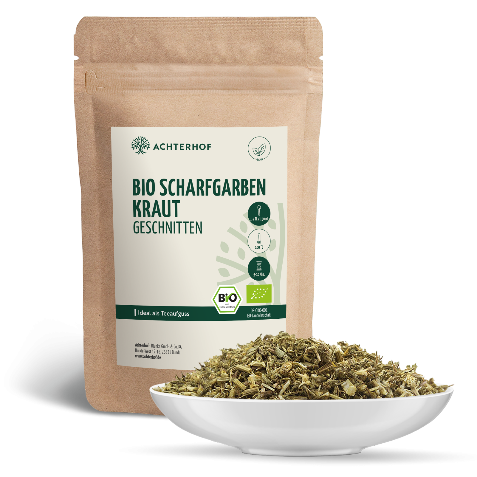 Bio Schafgarbenkraut geschnitten (500g)